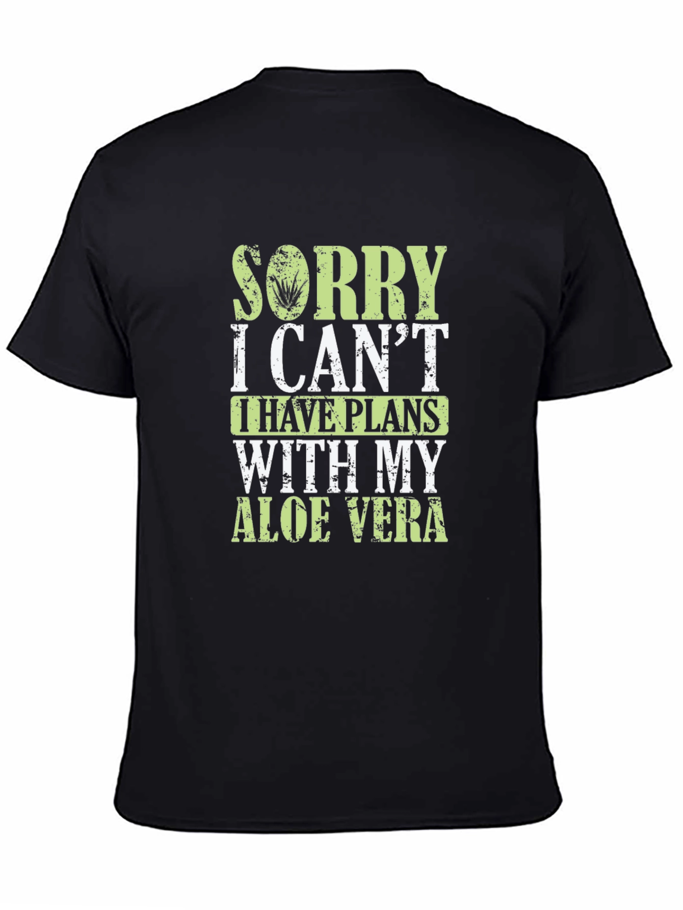 Aloe Vera Plans Graphic Tee - Black
