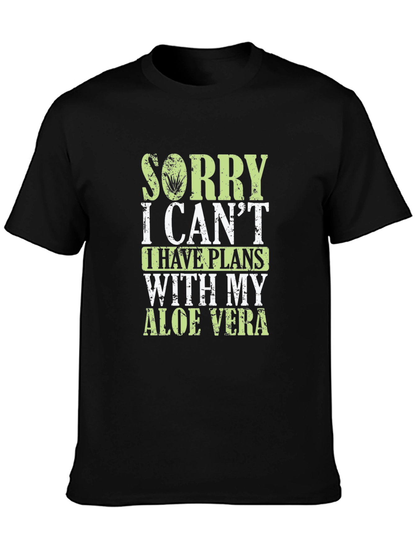 Aloe Vera Plans Graphic Tee - Black