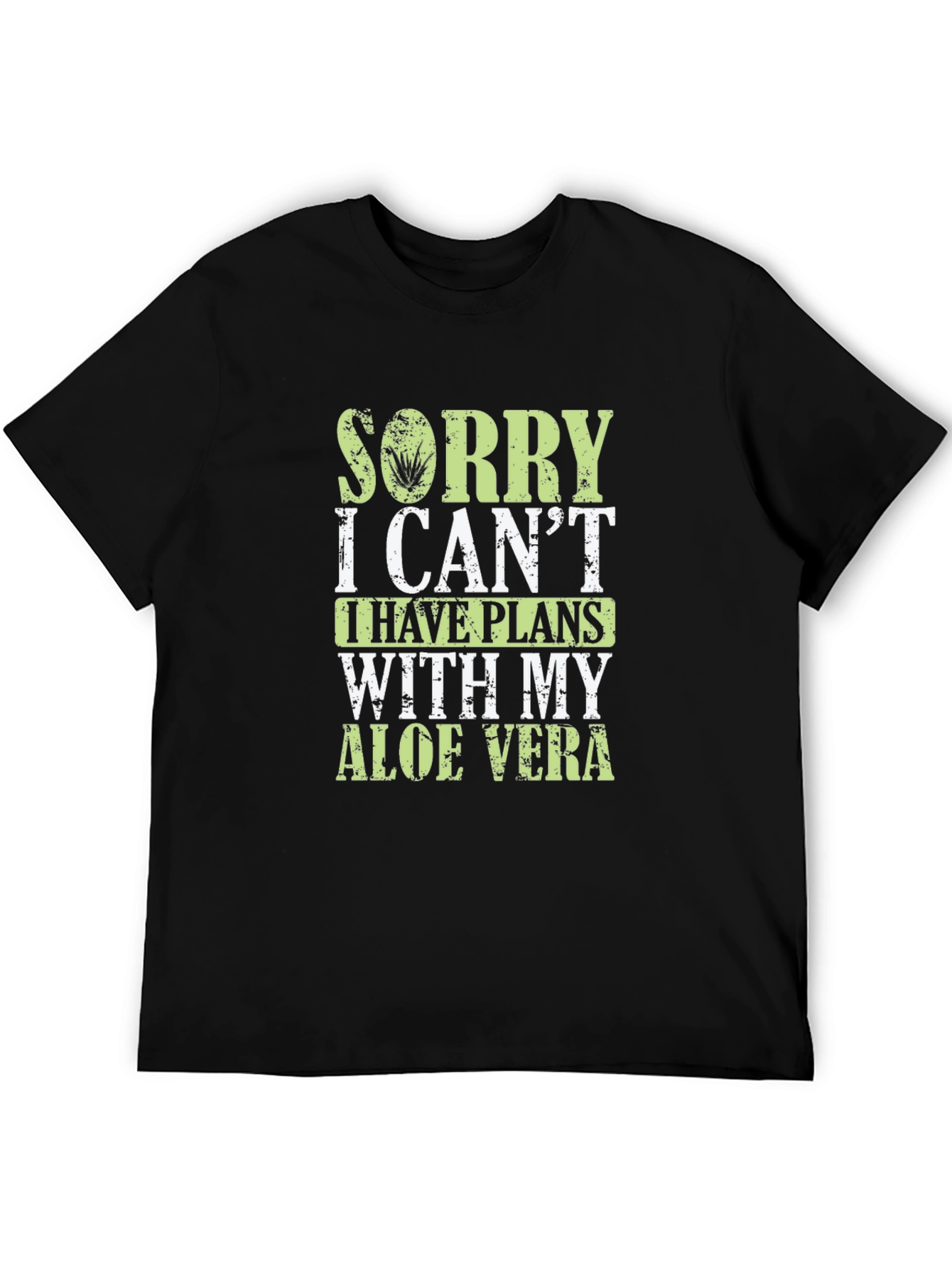 Aloe Vera Plans Graphic Tee - Black