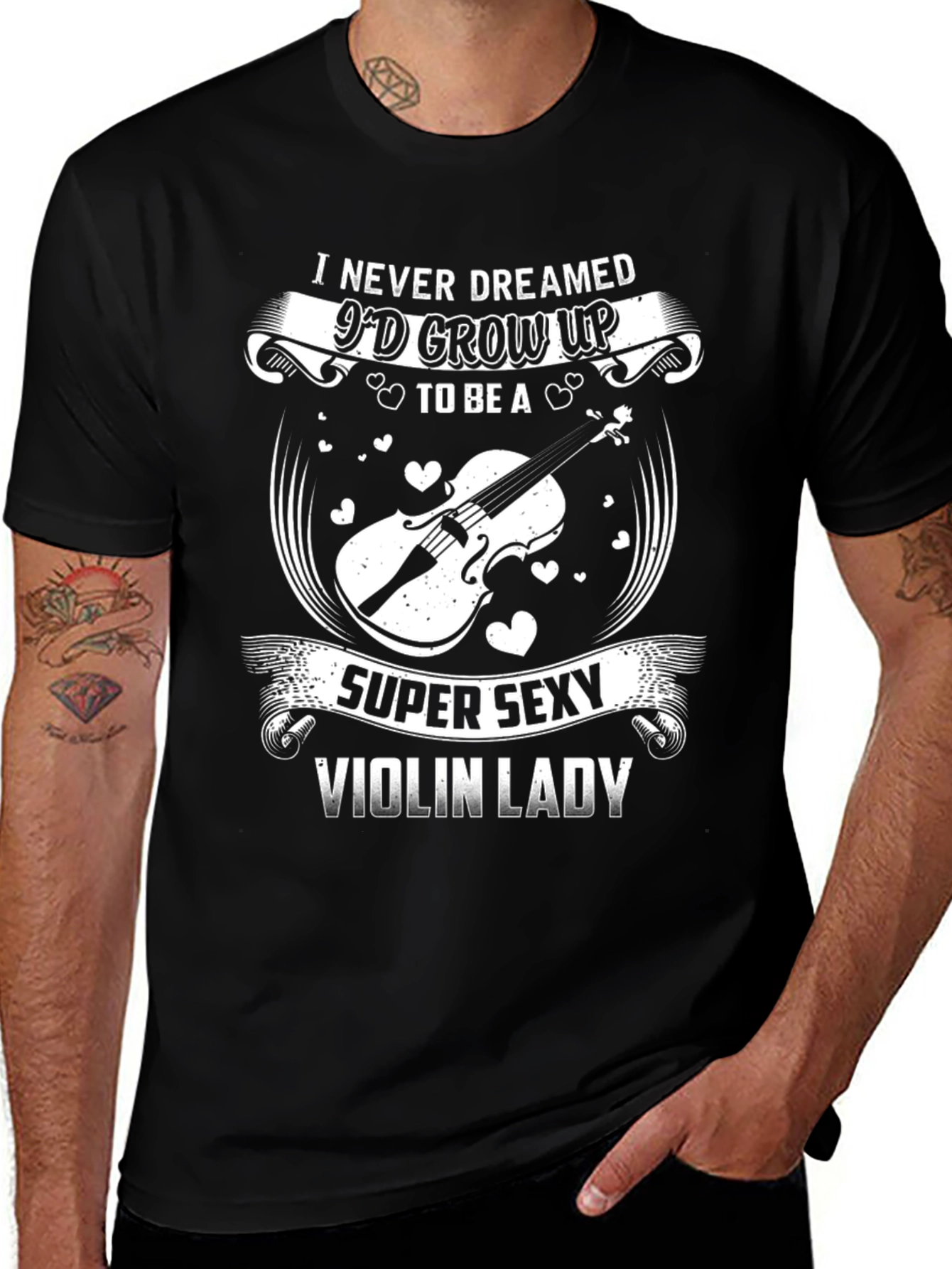 Super Sexy Violin Lady Graphic Tee