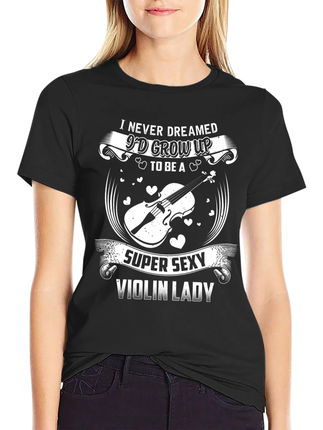 Super Sexy Violin Lady Graphic Tee