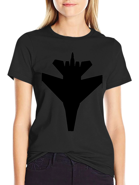 Black Jet Fighter Graphic T-Shirt