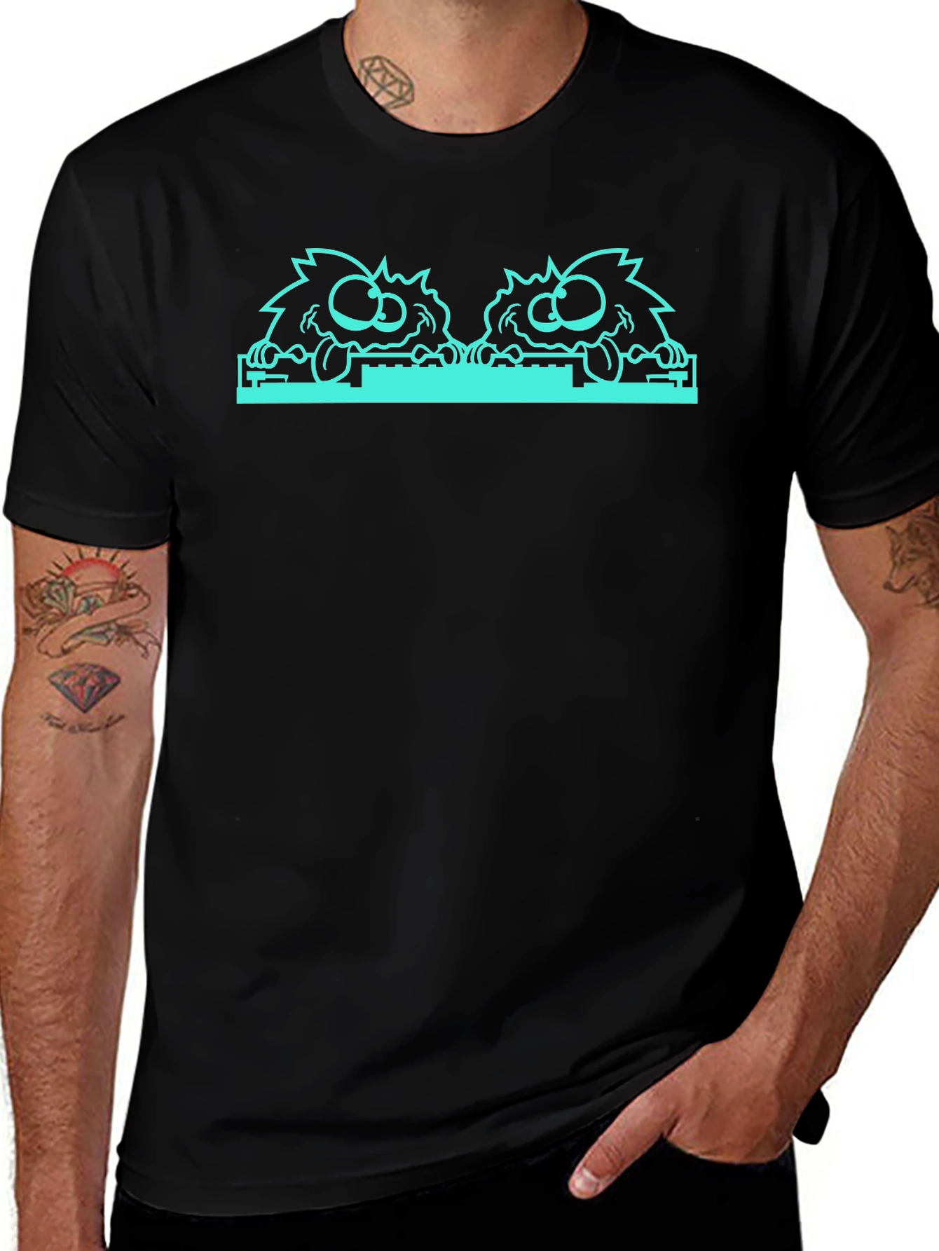 Monster DJ Black T-Shirt - EDM Music Lovers