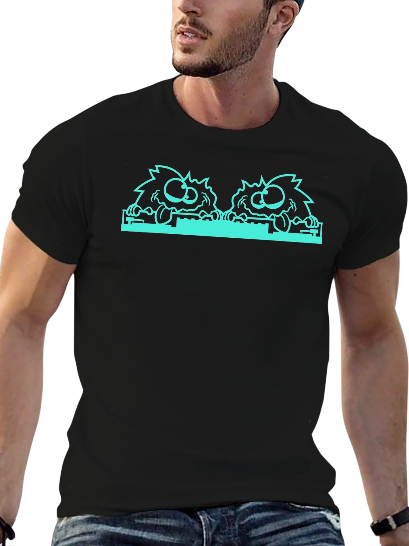 Monster DJ Black T-Shirt - EDM Music Lovers