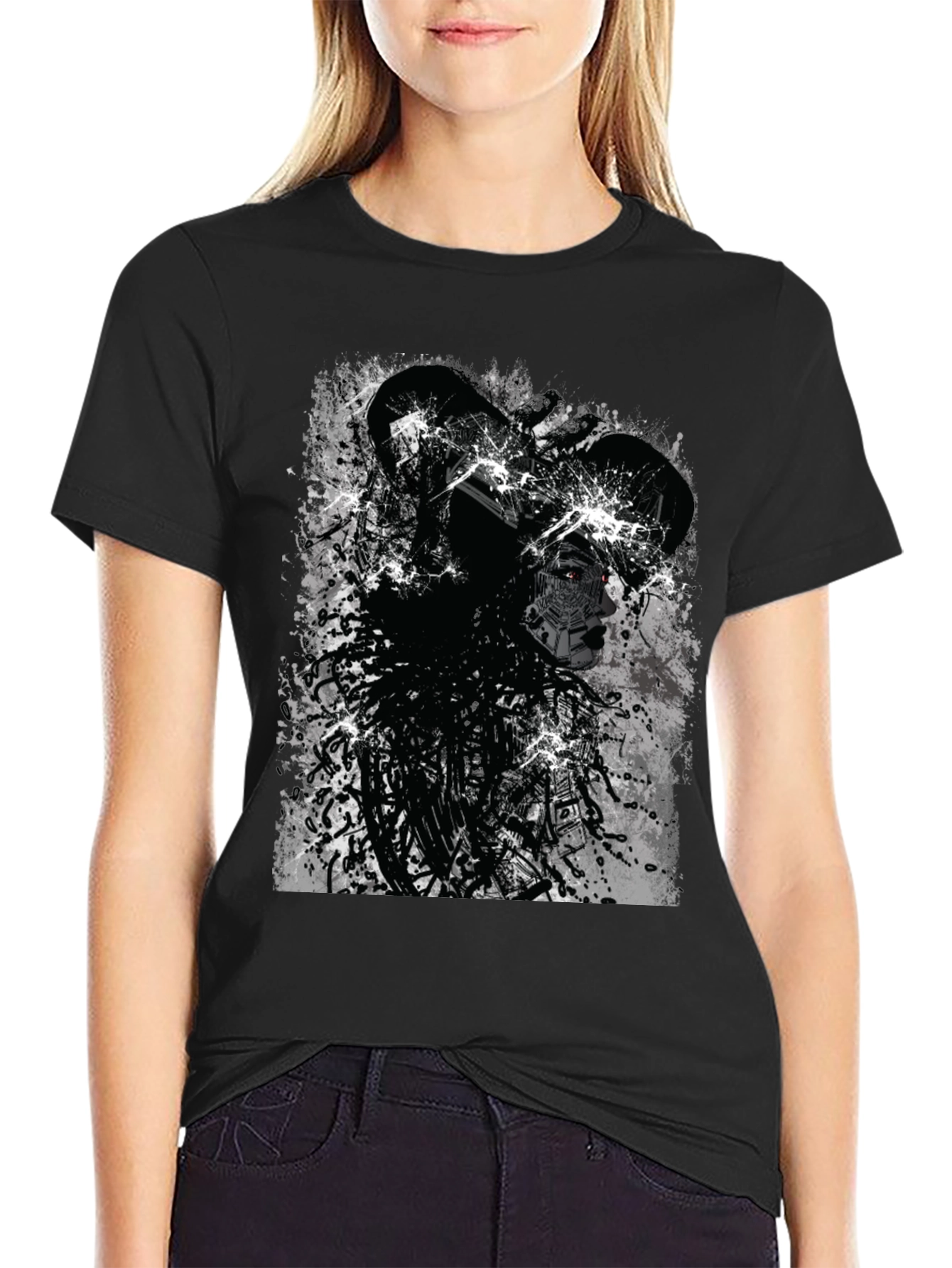 Edgy Cyberpunk Graphic Tee