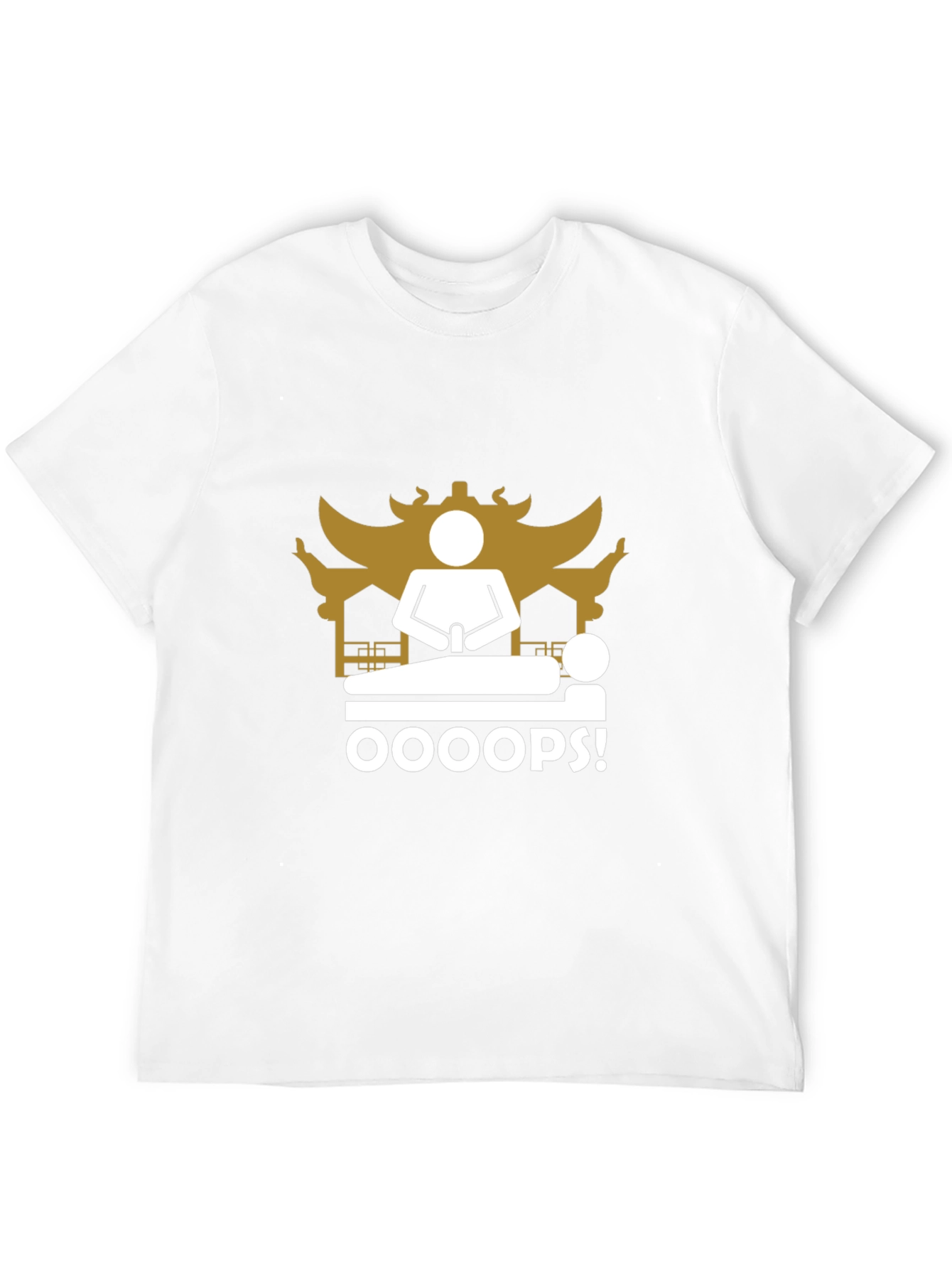Oops! Funny Black T-Shirt - Unique Graphic Tee