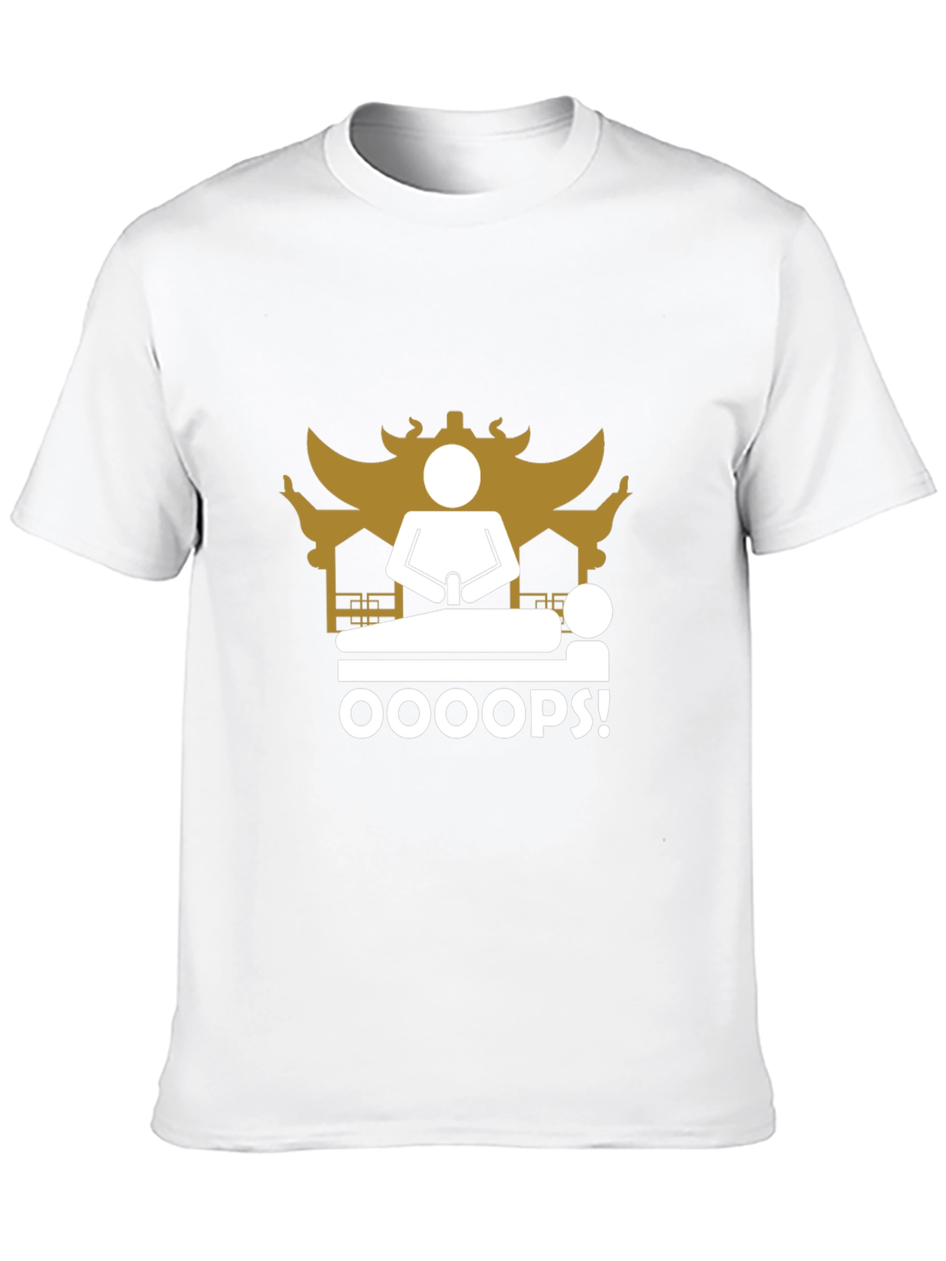 Oops! Funny Black T-Shirt - Unique Graphic Tee