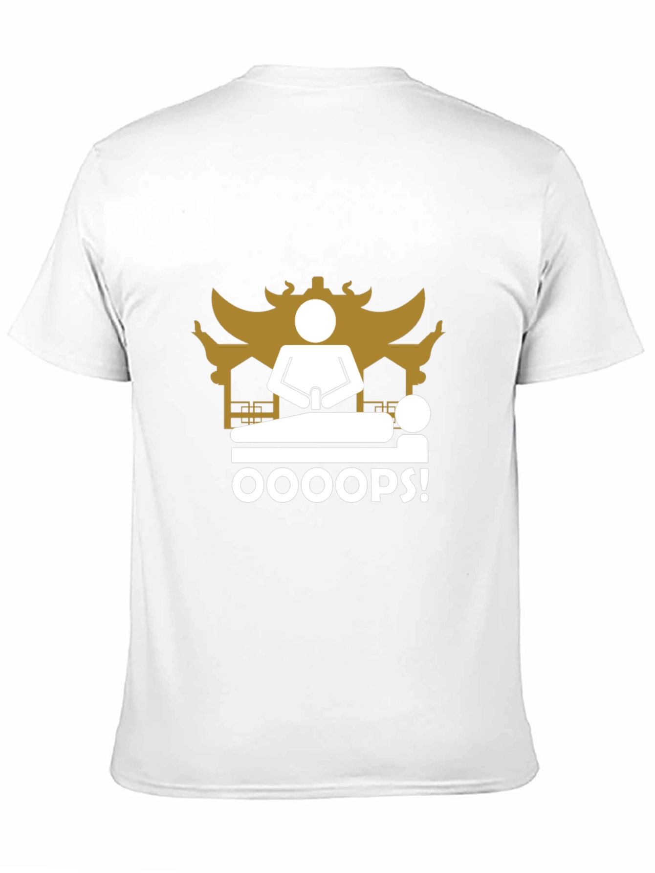 Oops! Funny Black T-Shirt - Unique Graphic Tee