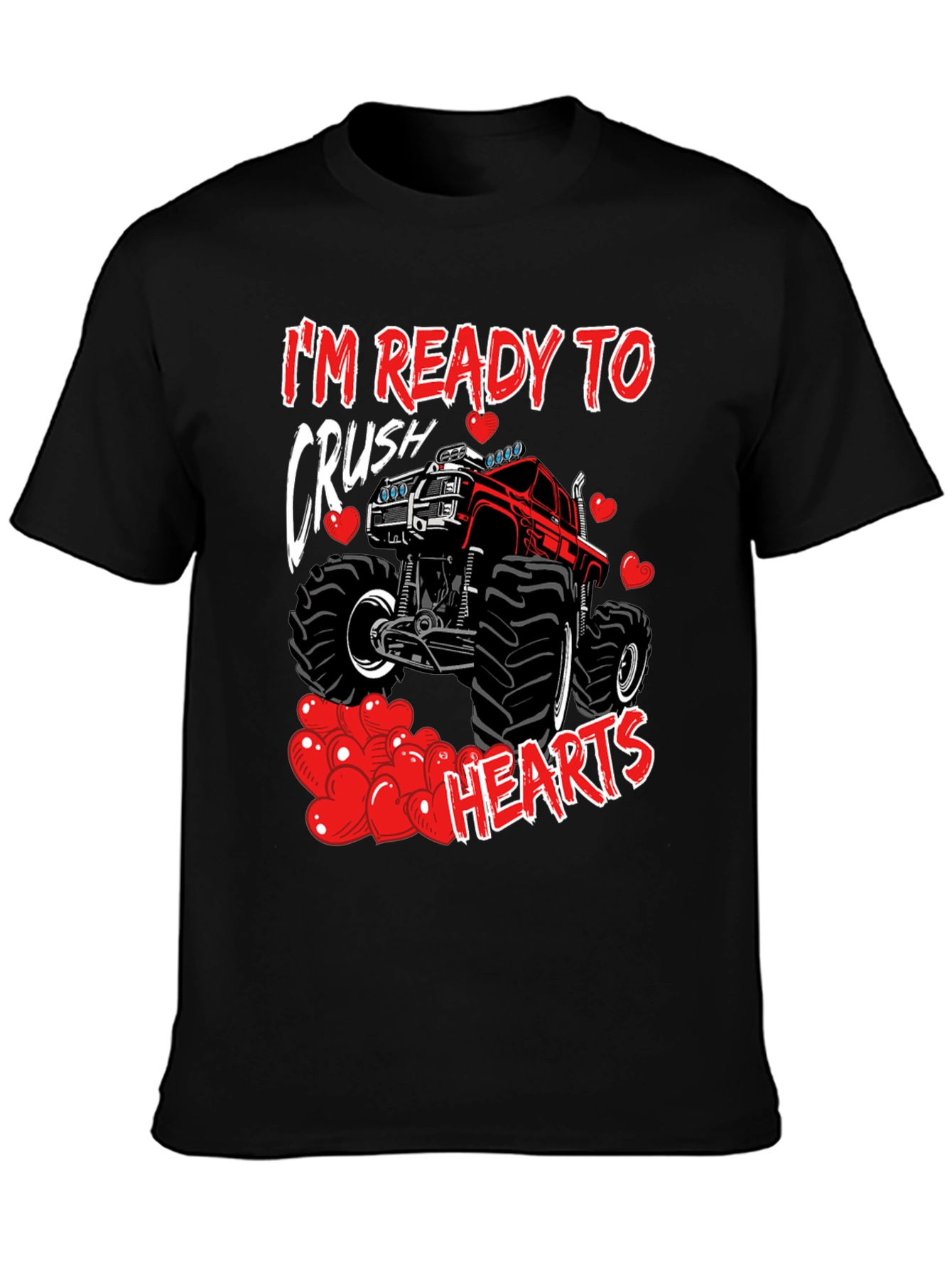 Crush Hearts Monster Truck Graphic Tee