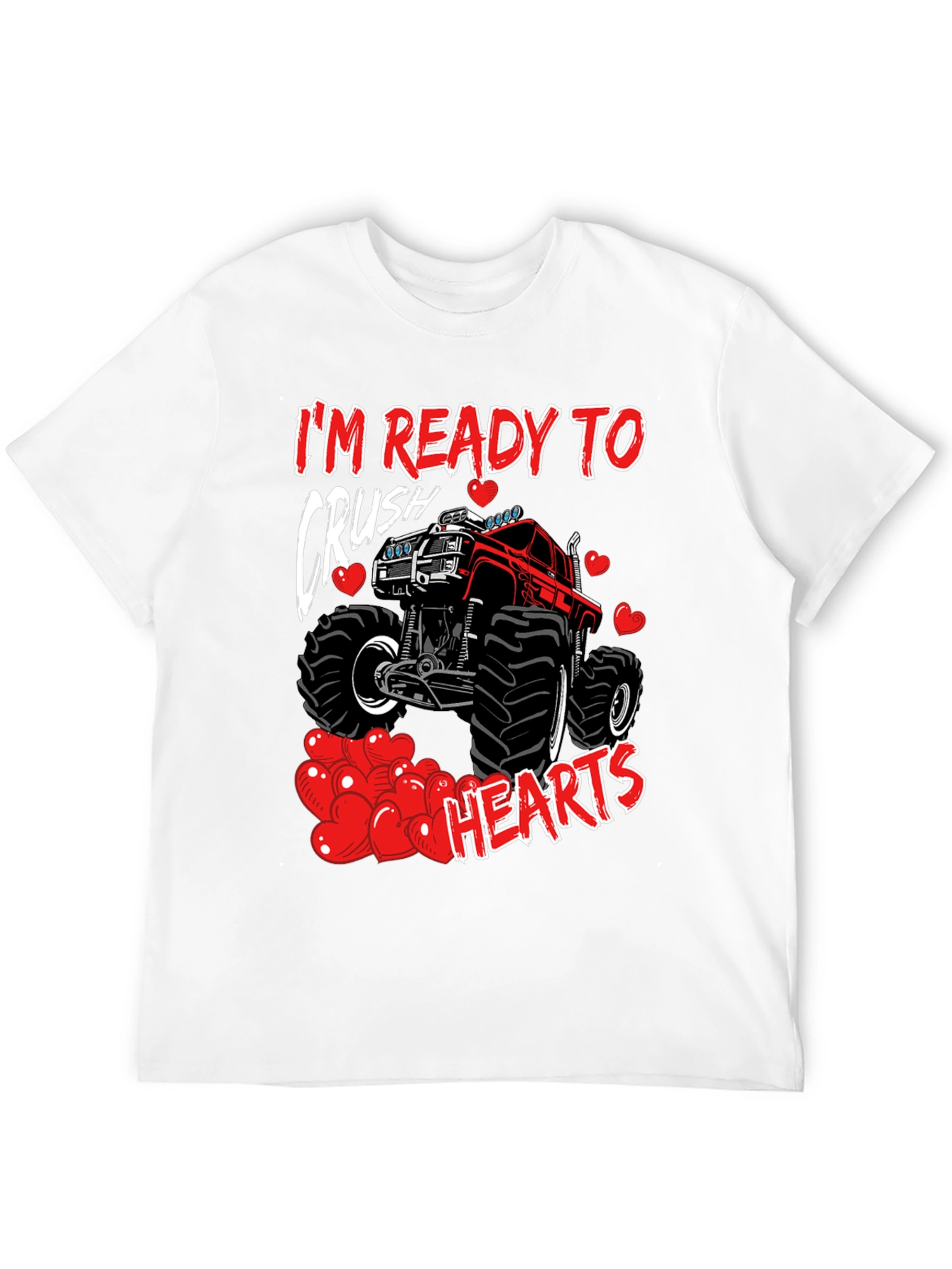Crush Hearts Monster Truck Graphic Tee