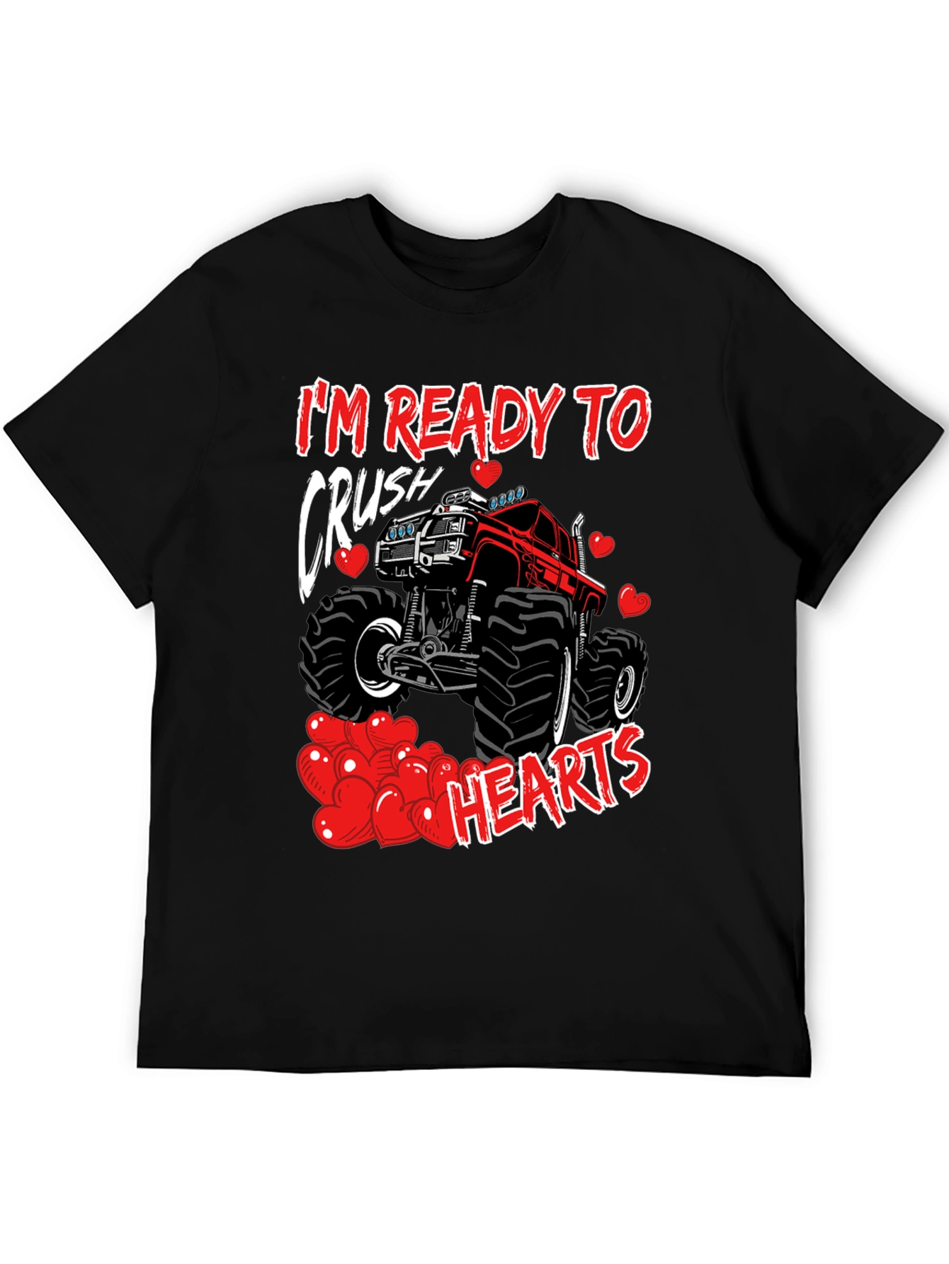 Crush Hearts Monster Truck Graphic Tee