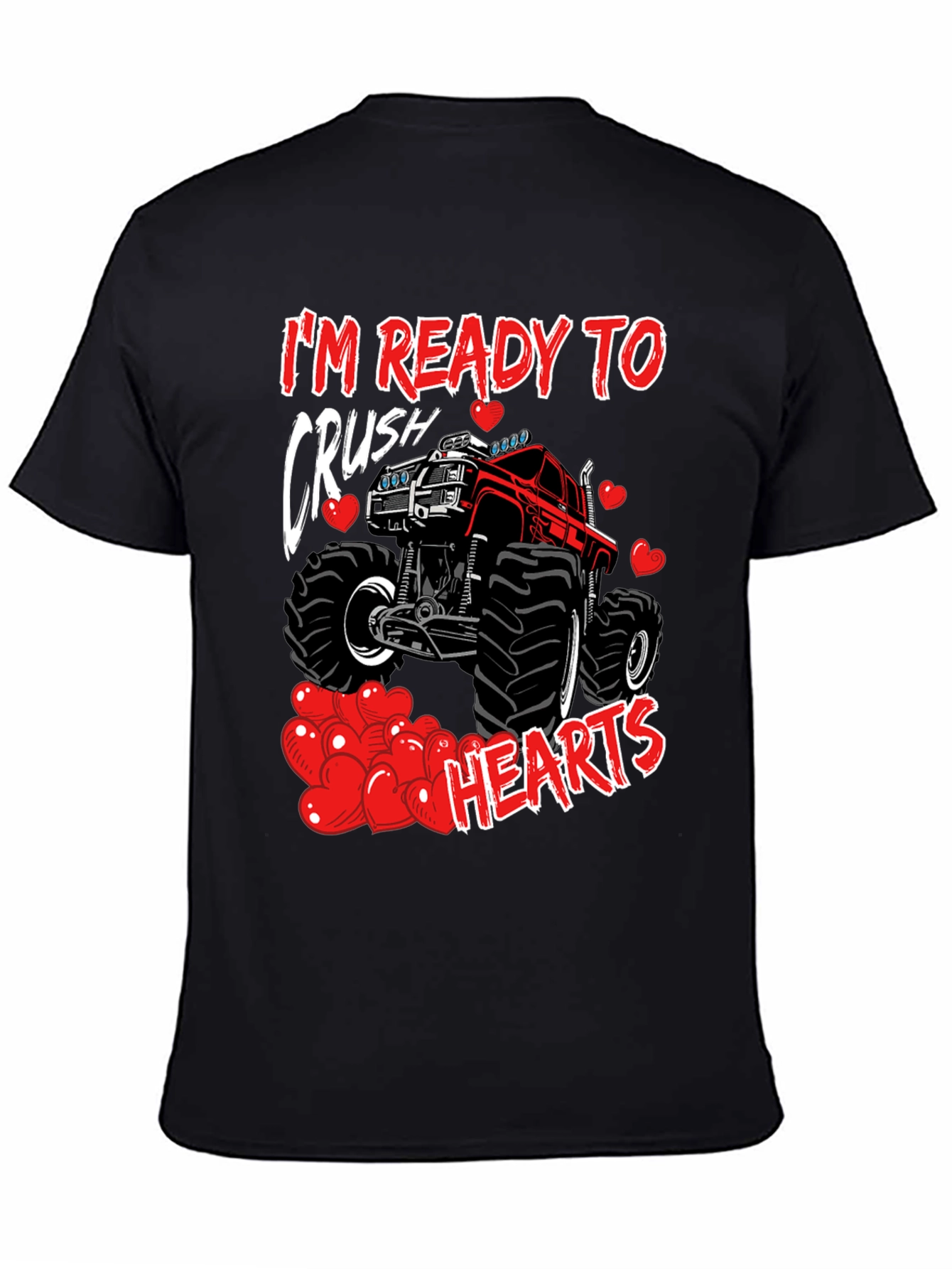 Crush Hearts Monster Truck Graphic Tee