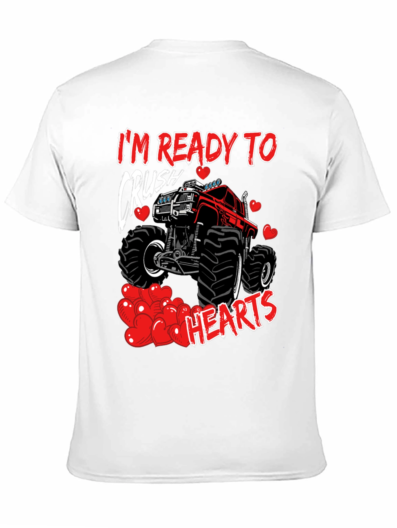 Crush Hearts Monster Truck Graphic Tee