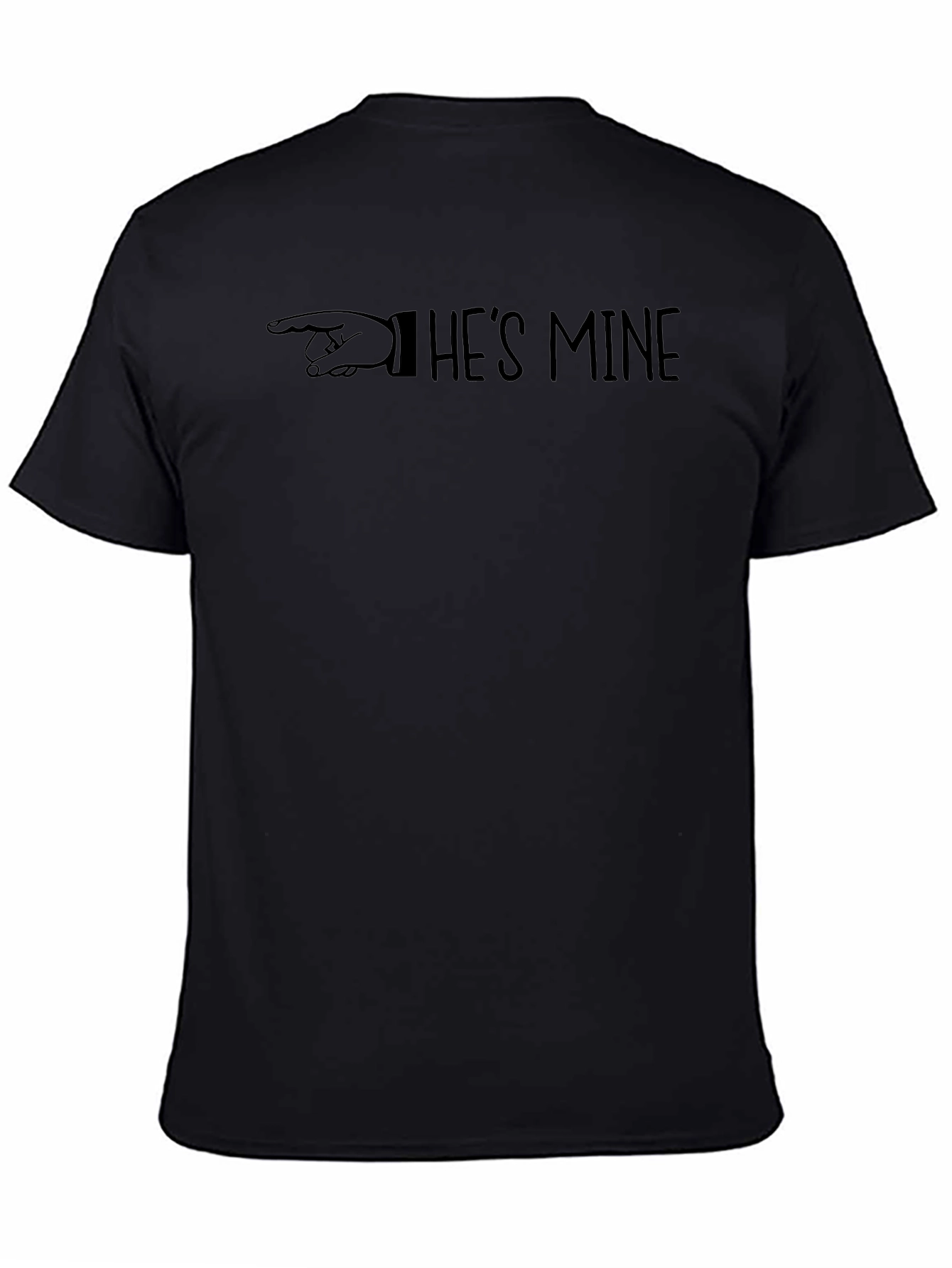 Hes Mine Graphic Tee - Pointing Finger Design
