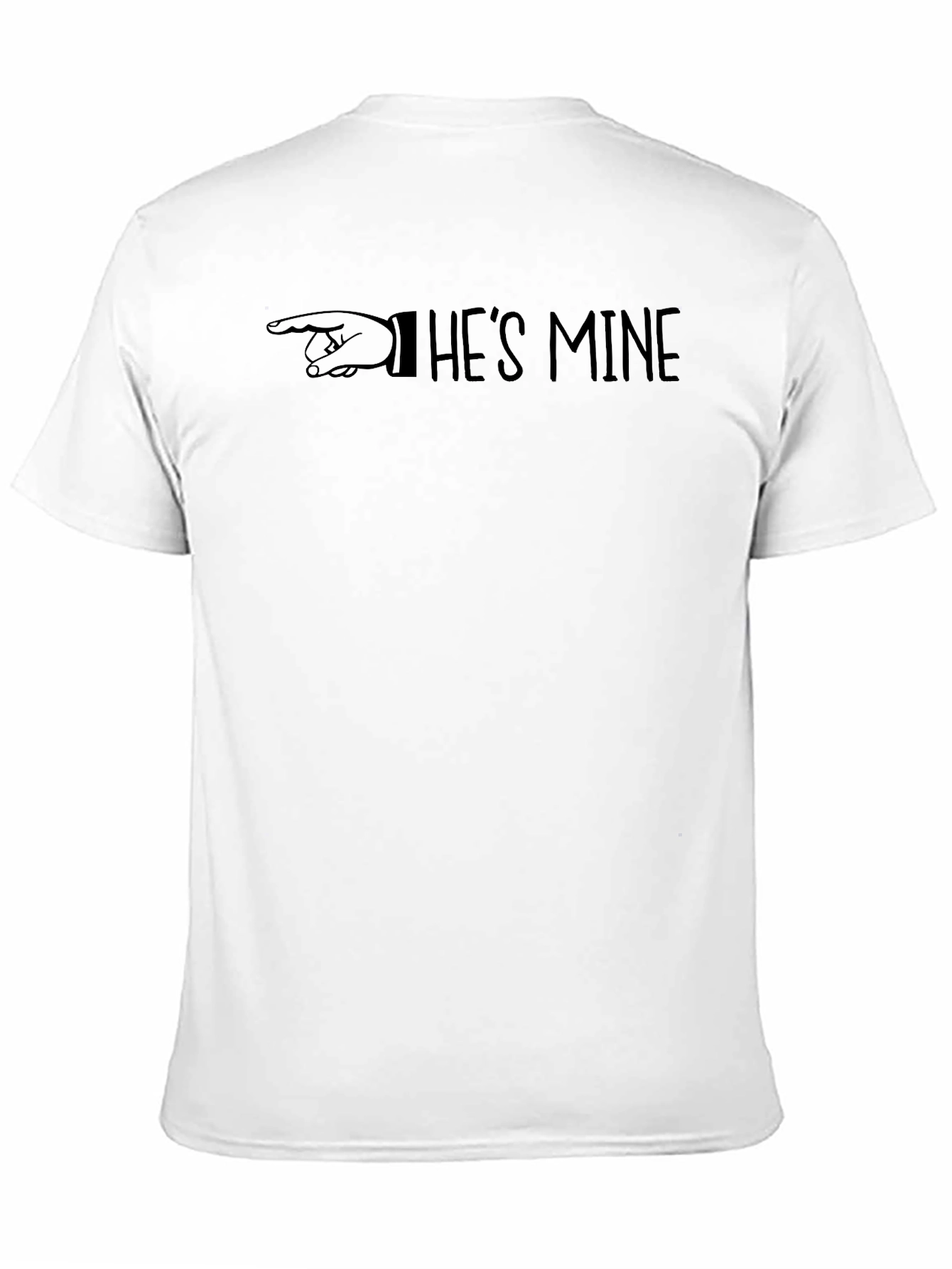 Hes Mine Graphic Tee - Pointing Finger Design