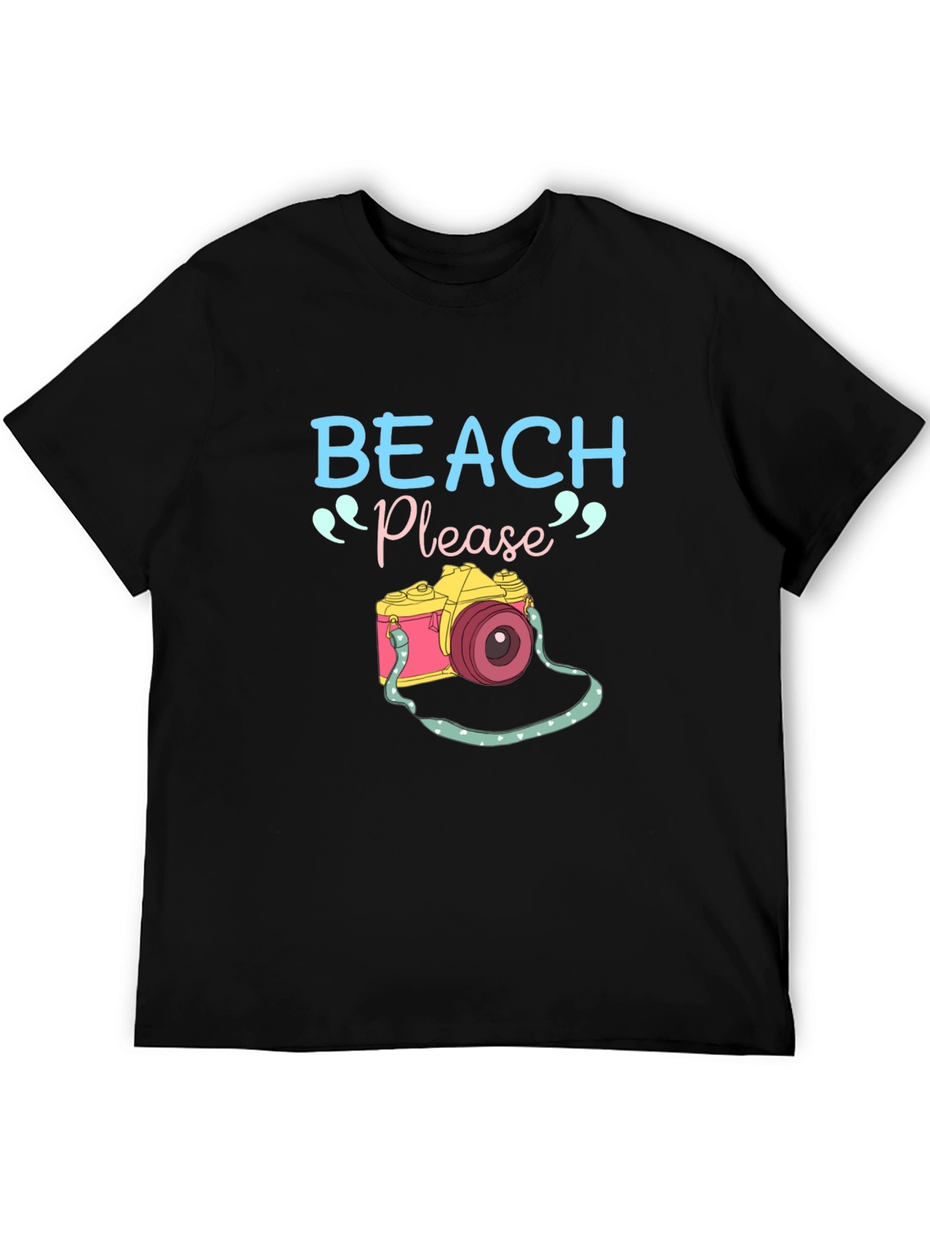 Beach Please Camera Graphic Tee