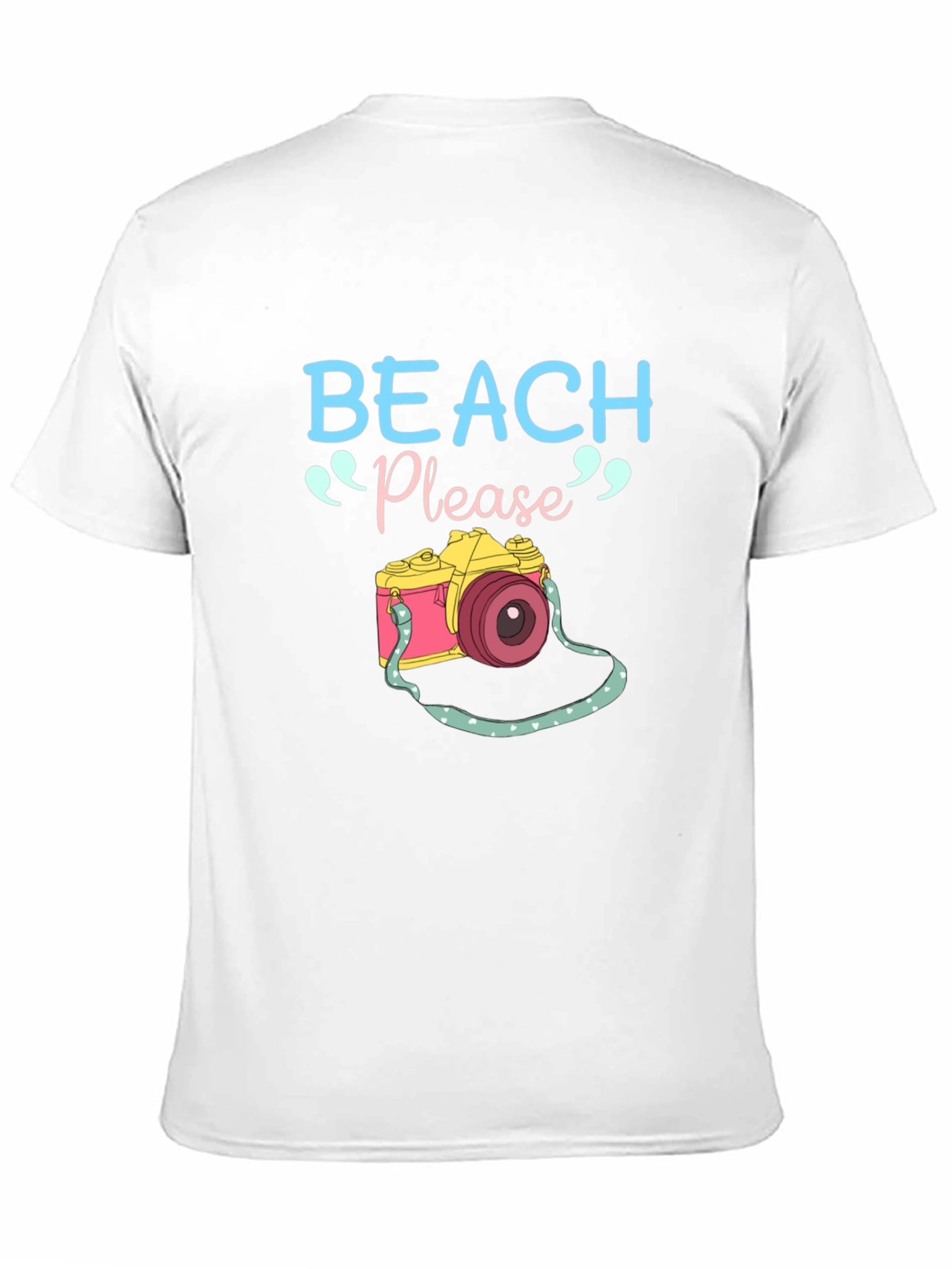 Beach Please Camera Graphic Tee