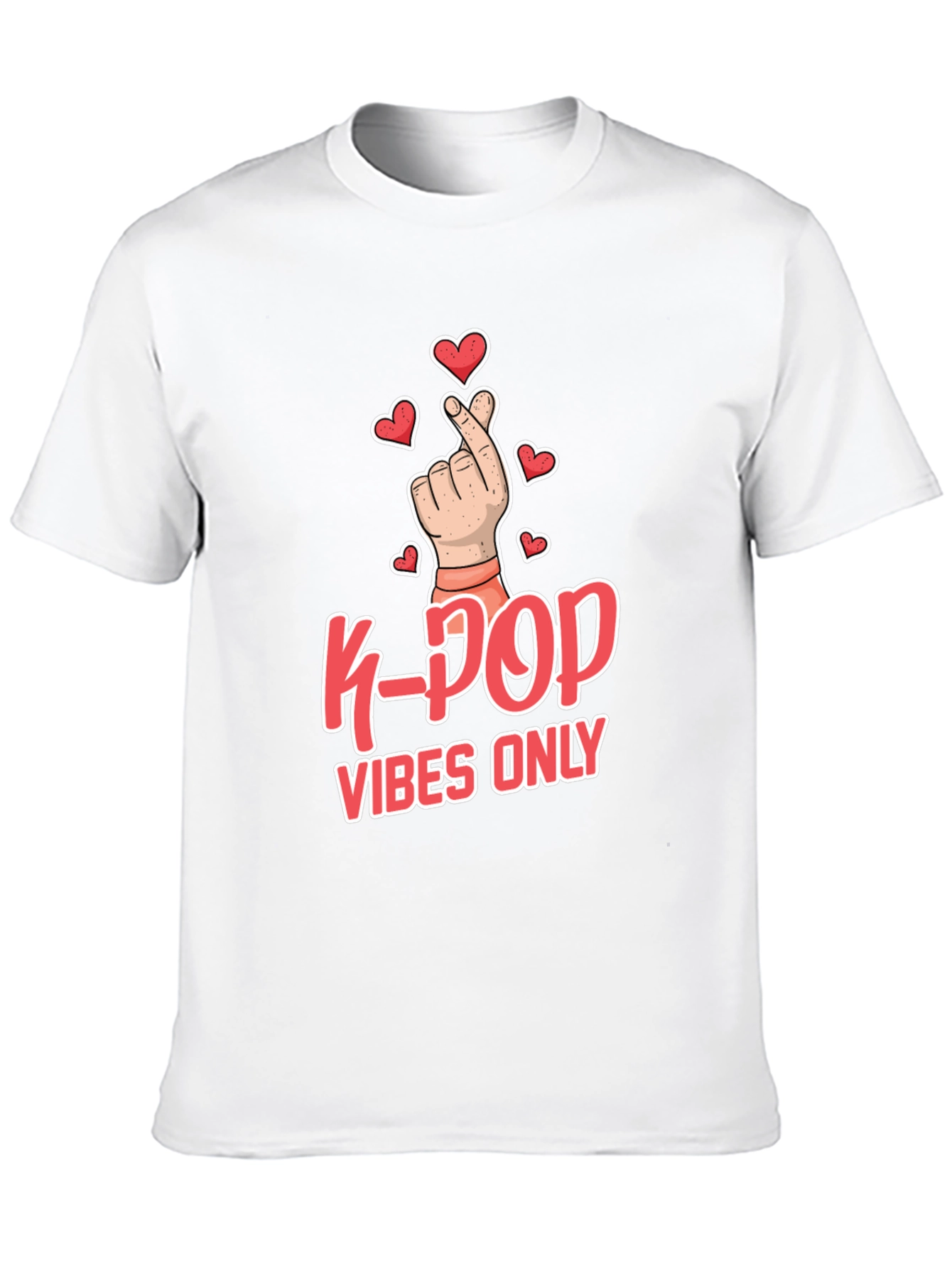 K-Pop Vibes Only Graphic Tee - Trendy & Stylish!
