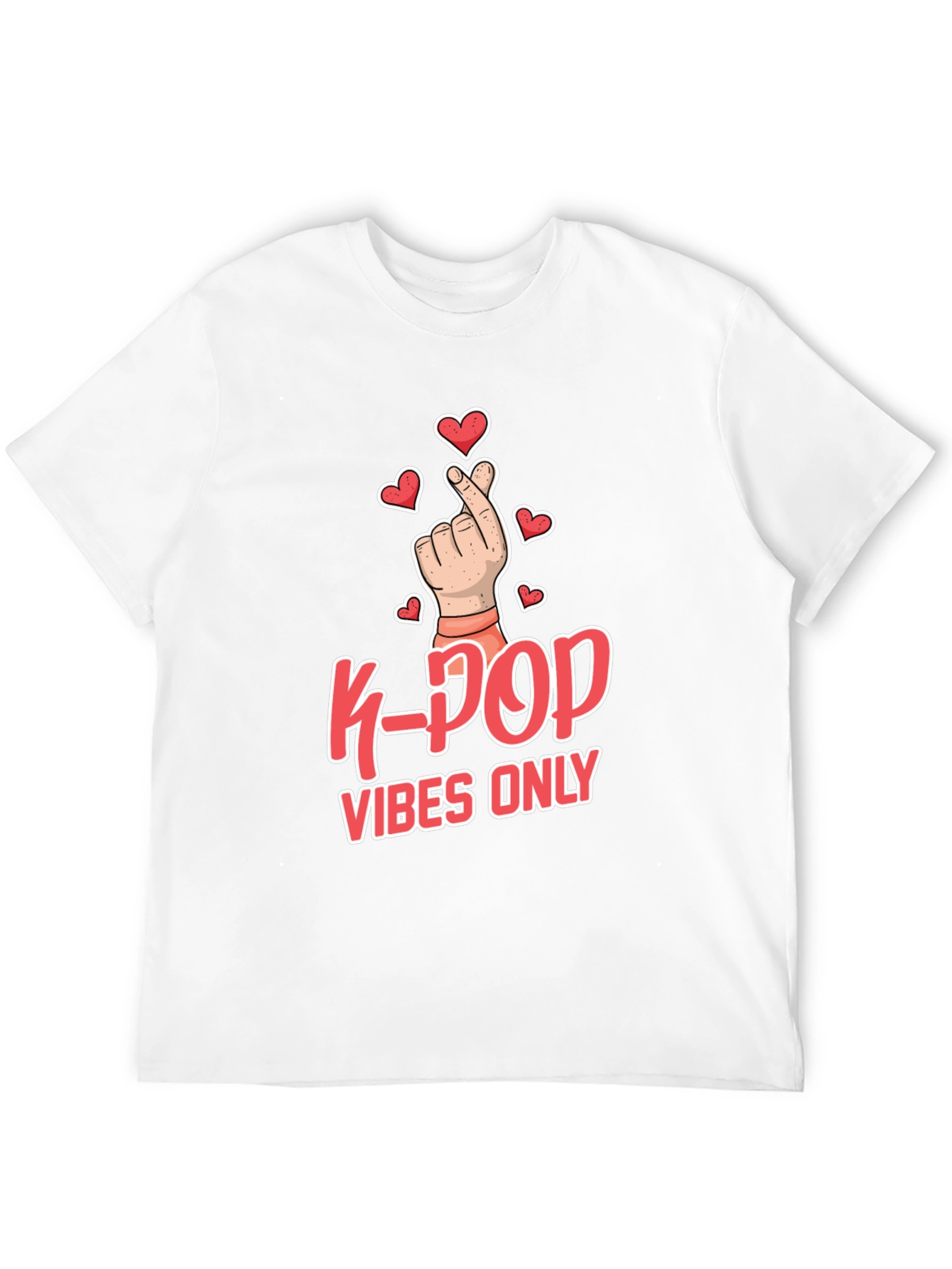 K-Pop Vibes Only Graphic Tee - Trendy & Stylish!