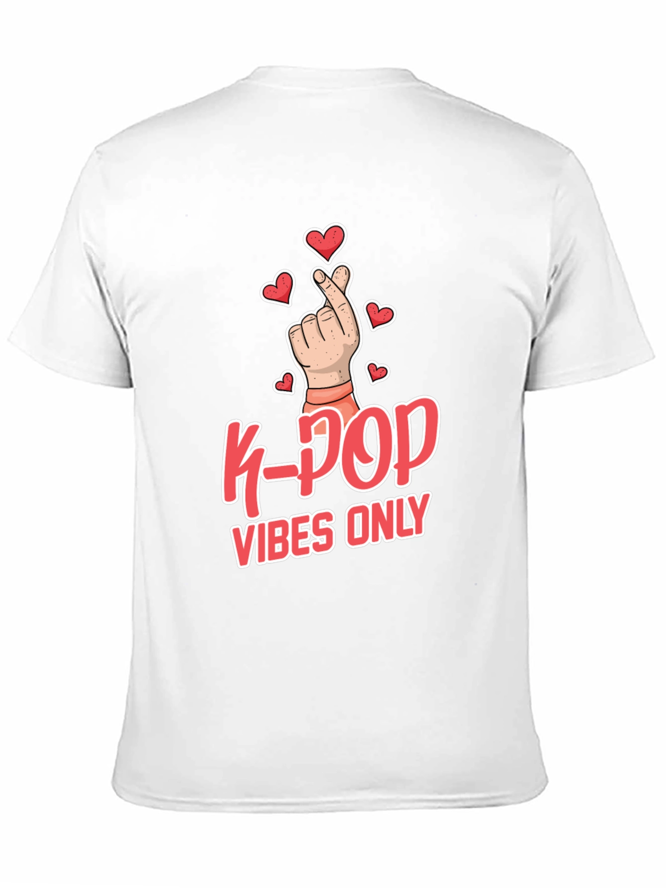 K-Pop Vibes Only Graphic Tee - Trendy & Stylish!