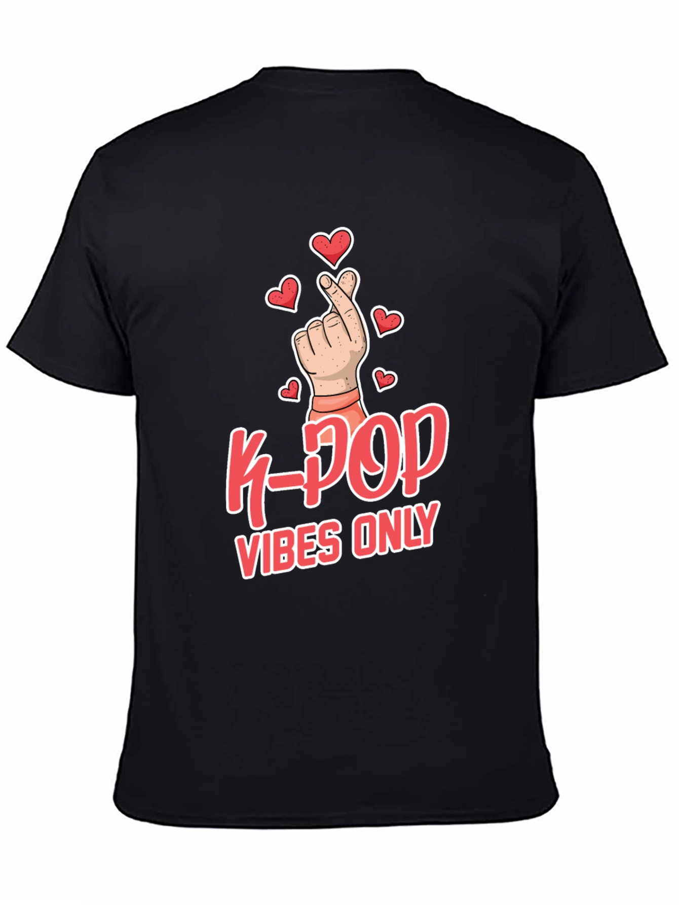 K-Pop Vibes Only Graphic Tee - Trendy & Stylish!