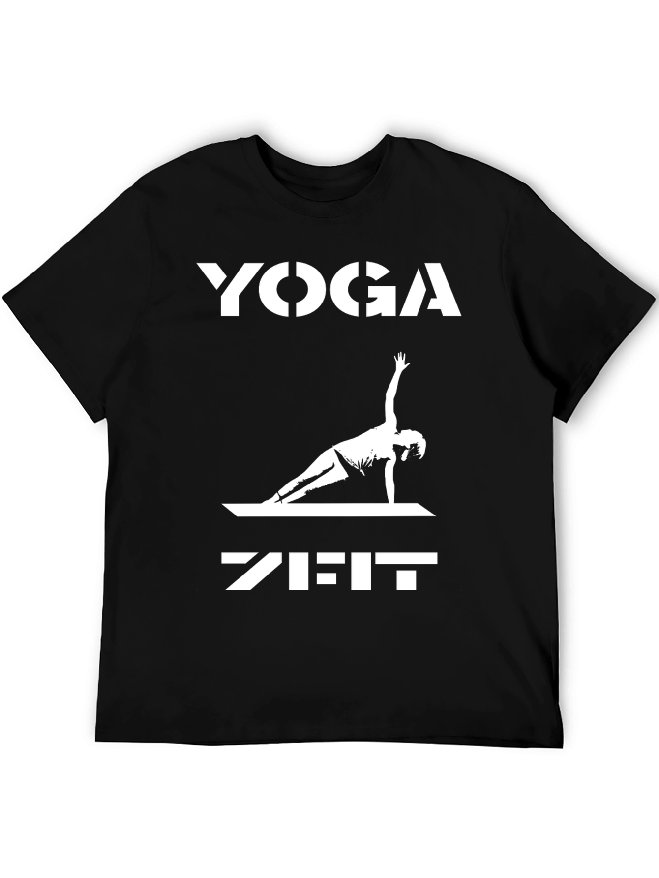 Yoga Zeit Graphic Tee - Black Cotton Blend