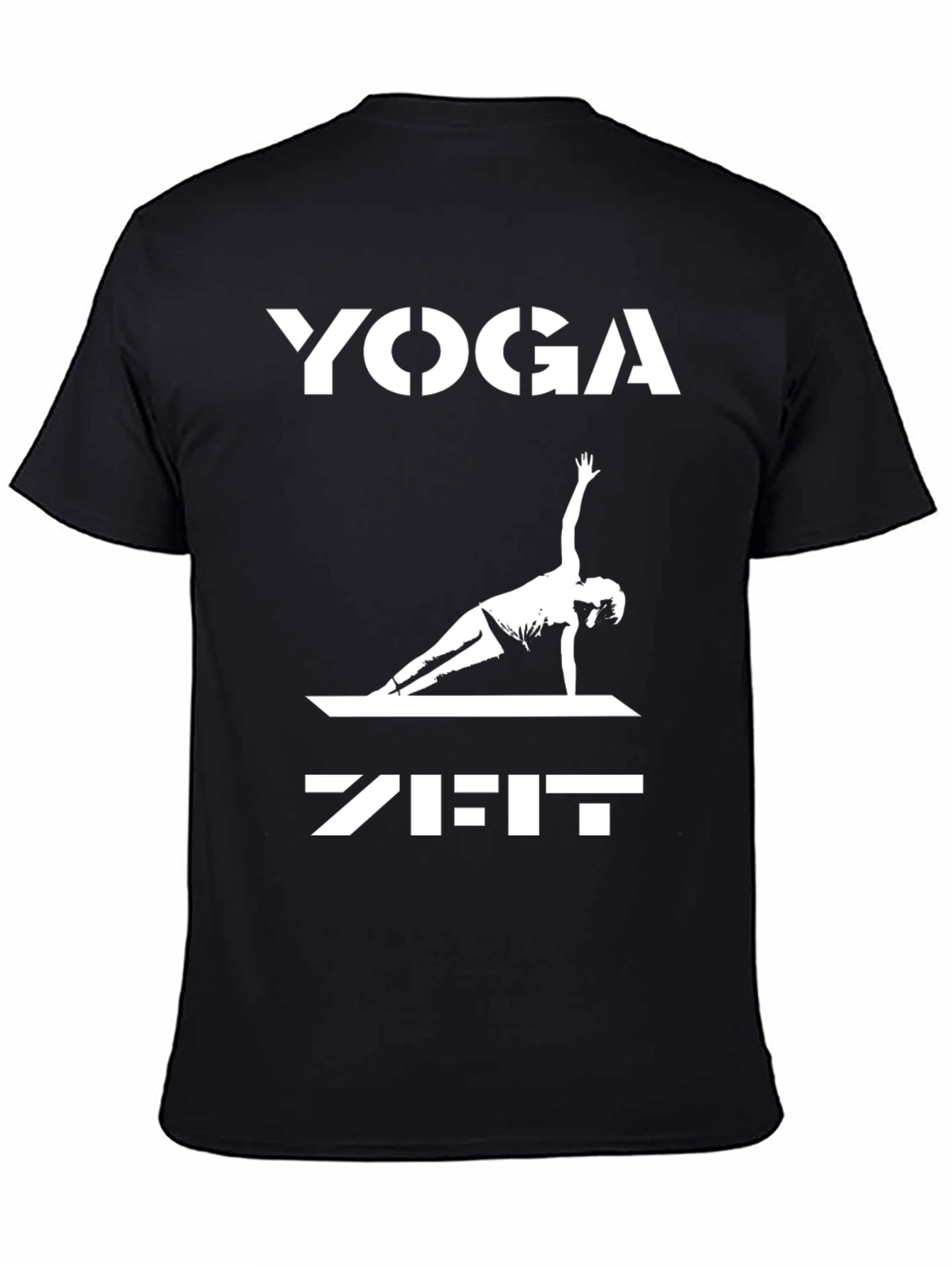 Yoga Zeit Graphic Tee - Black Cotton Blend