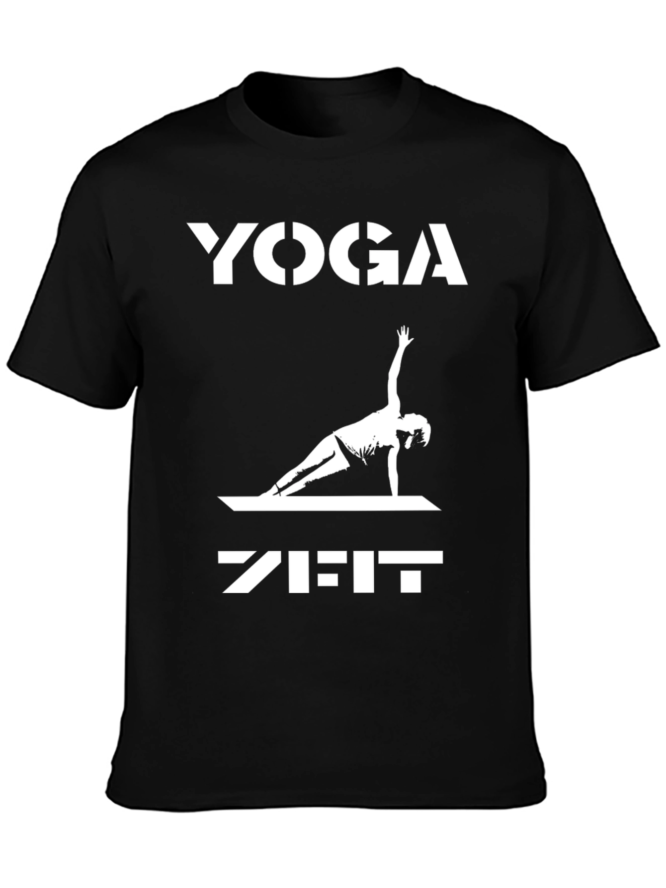 Yoga Zeit Graphic Tee - Black Cotton Blend