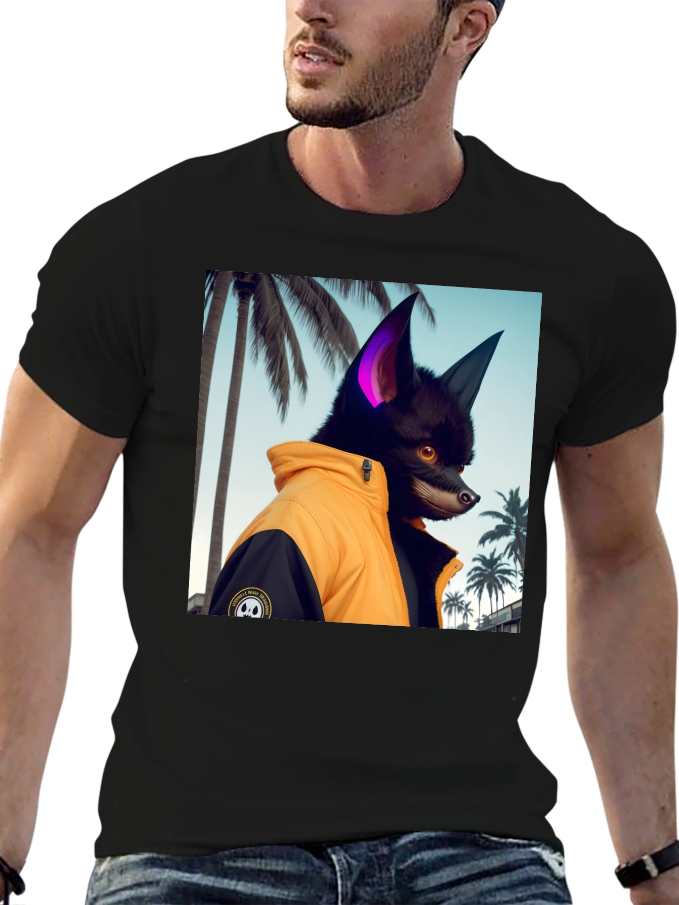 Cool Canine Tee - Dog in Jacket