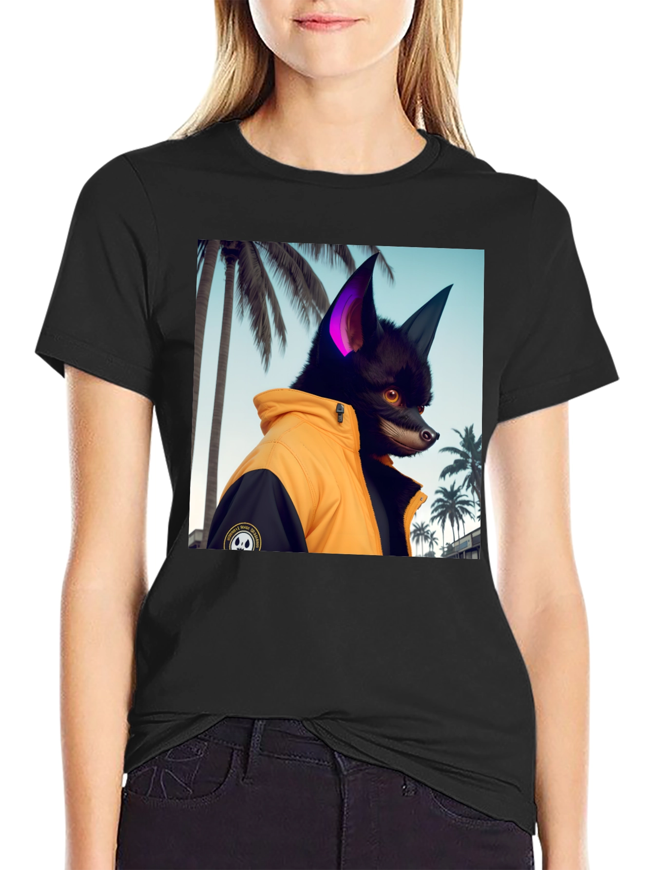 Cool Canine Tee - Dog in Jacket
