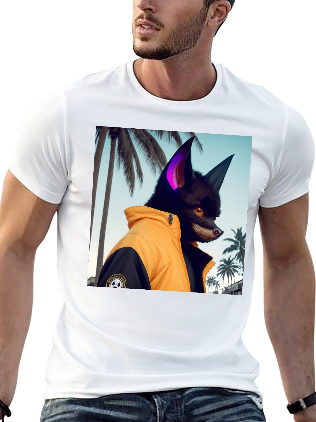 Cool Canine Tee - Dog in Jacket
