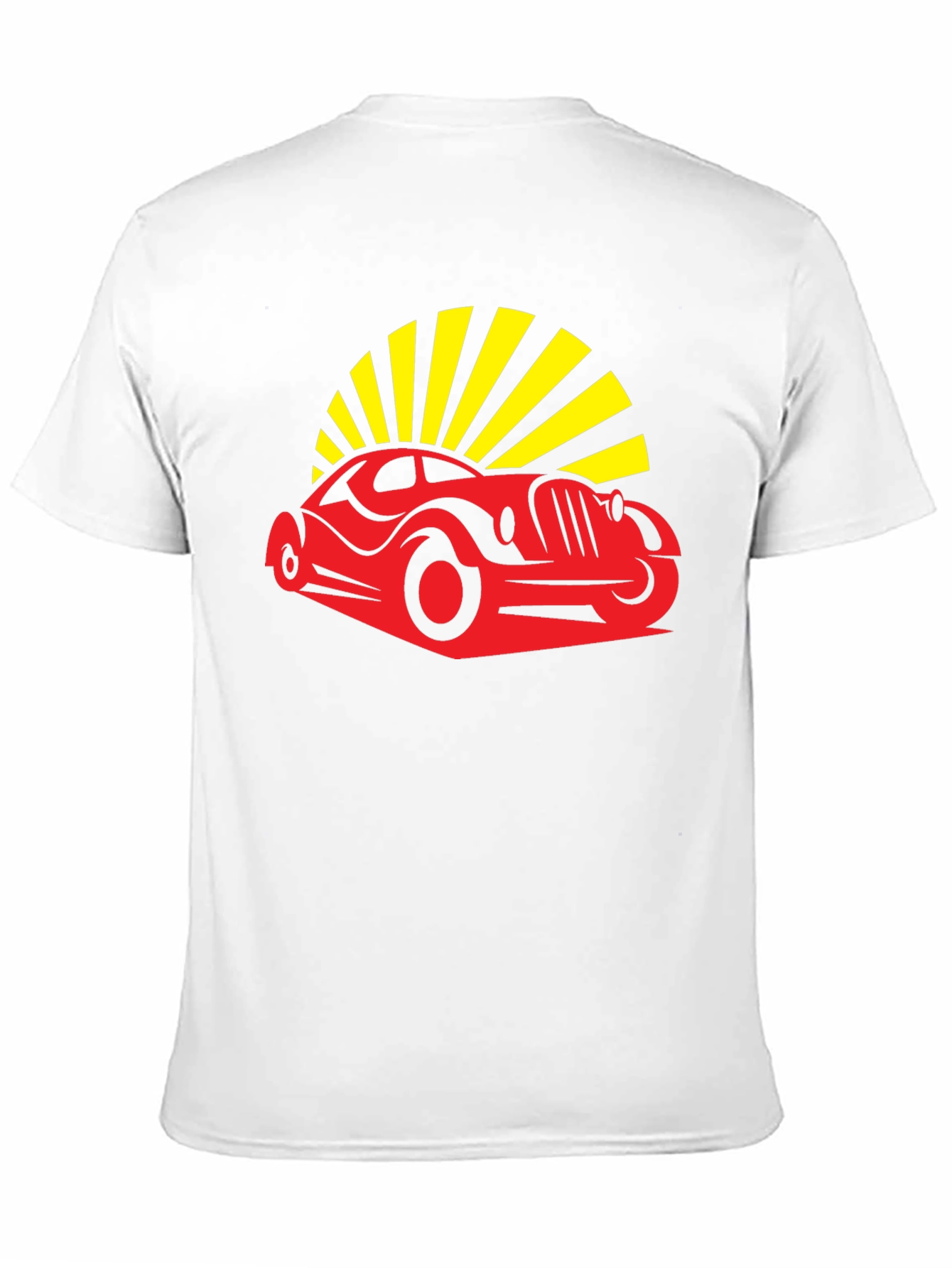 Retro Car Graphic Tee - Black Cotton