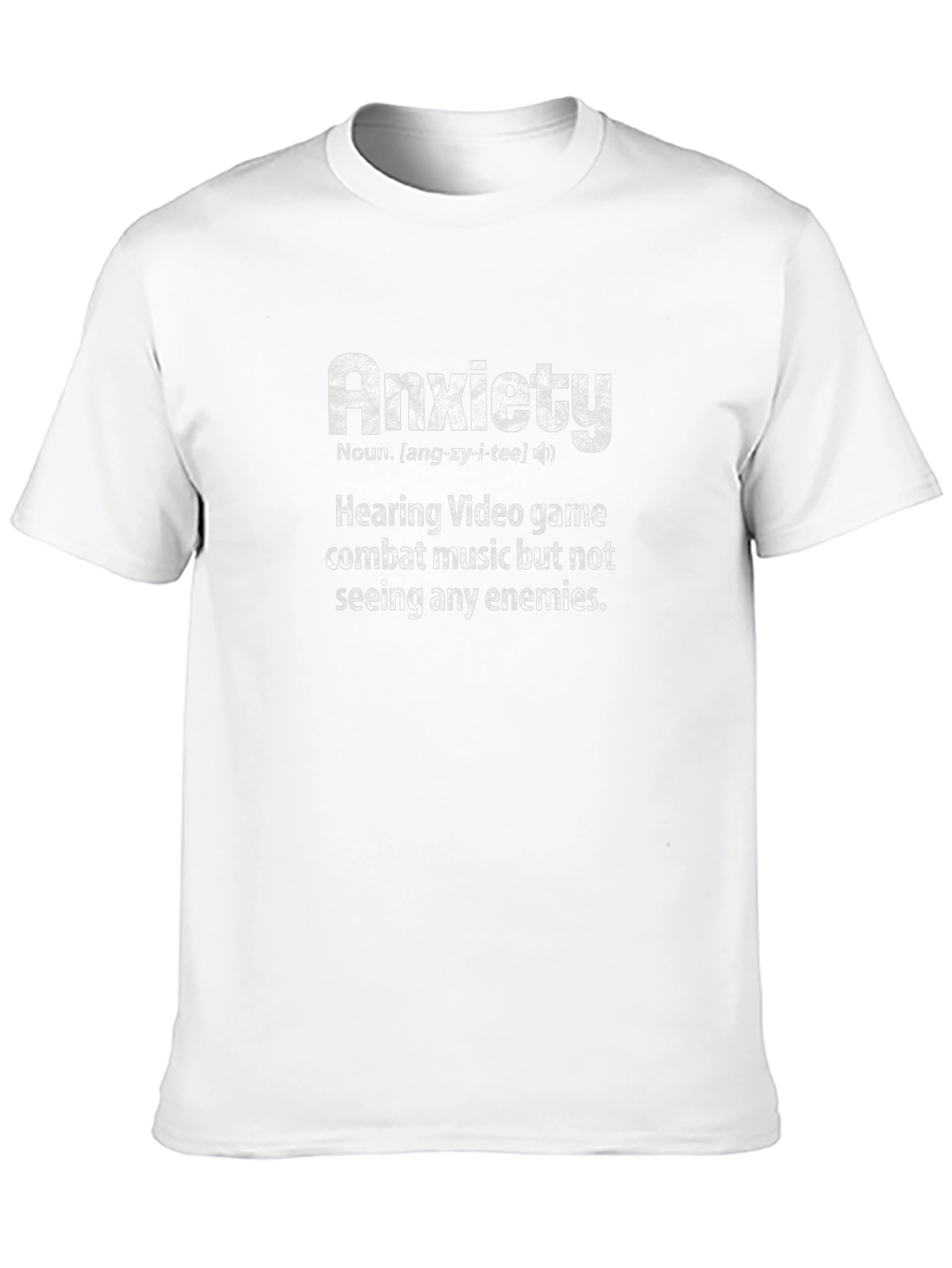 Anxiety Definition T-Shirt - Gamer Humor Tee
