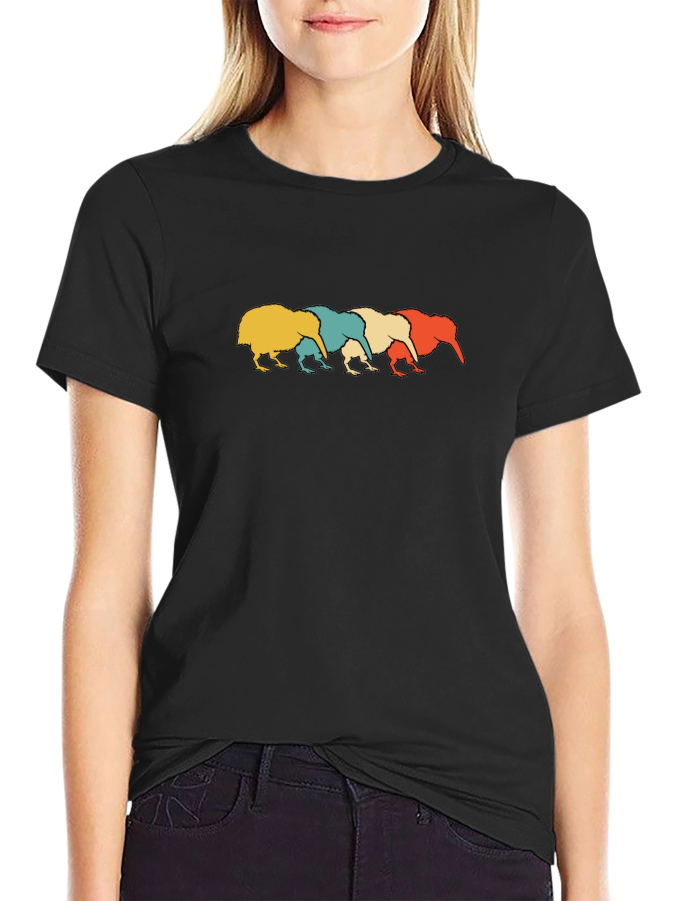 Retro Kiwi Bird Graphic Tee