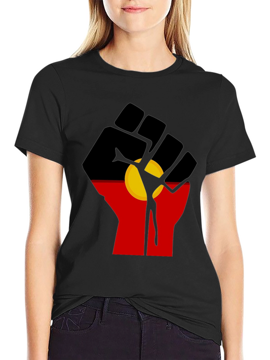 Aboriginal Flag Fist T-Shirt