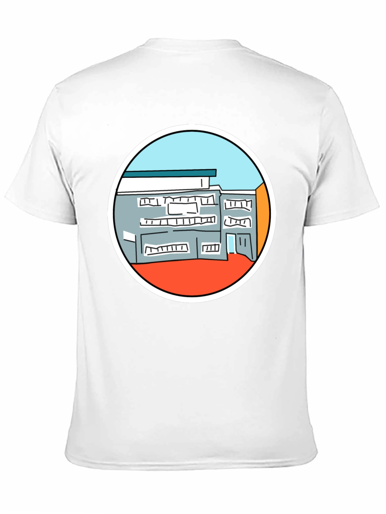 Modern Building Graphic T-Shirt - Unisex