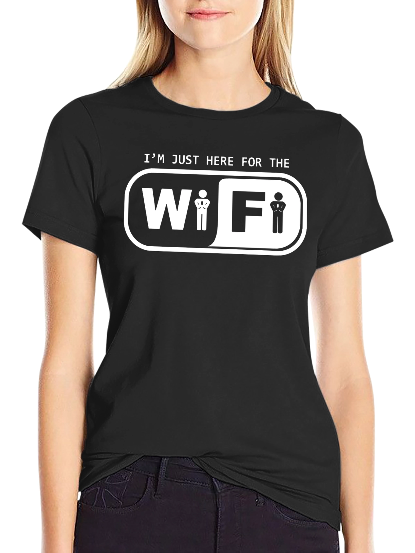 Im Just Here For The WiFi Funny T-Shirt