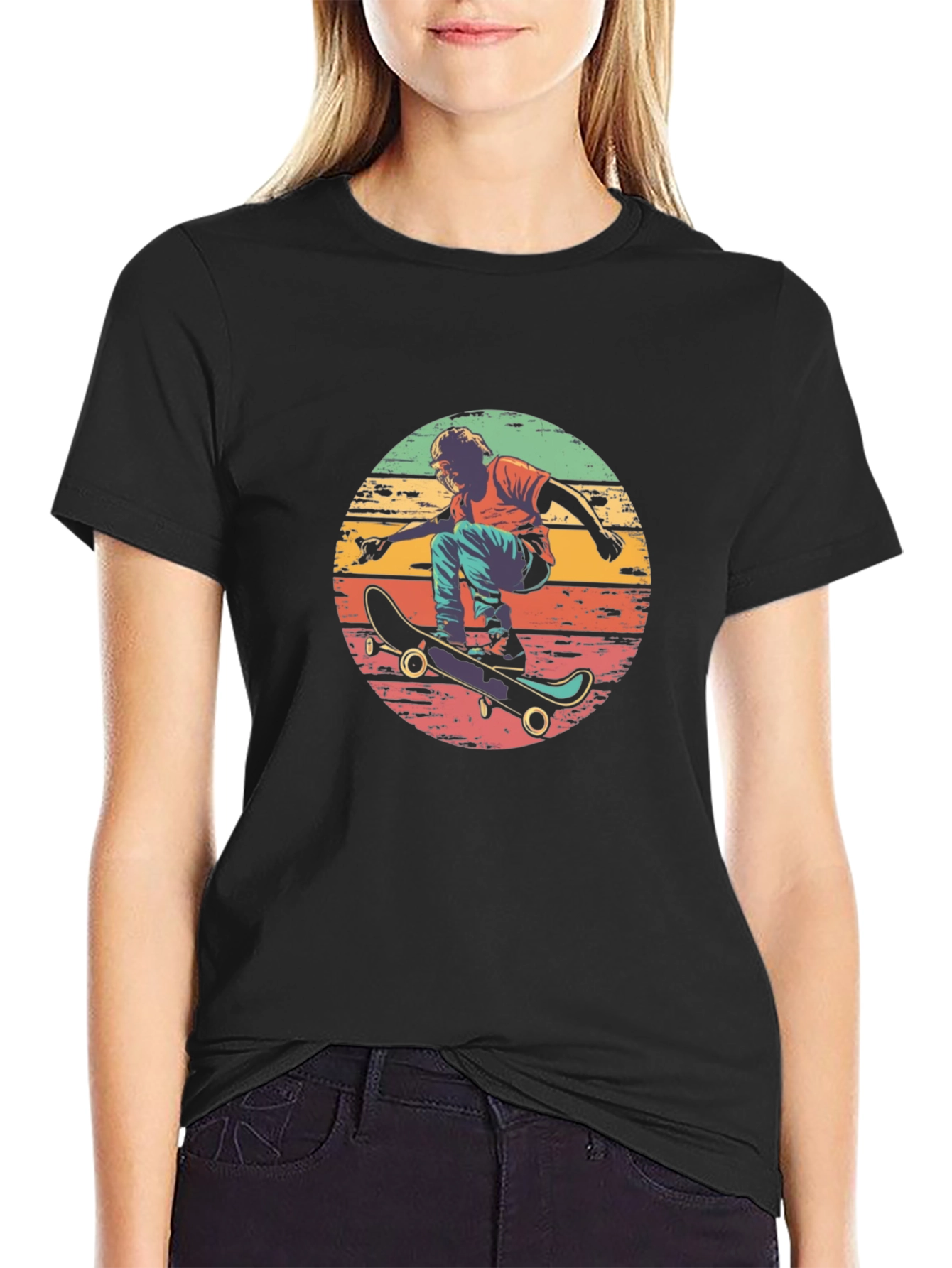 Retro Skater Graphic T-Shirt