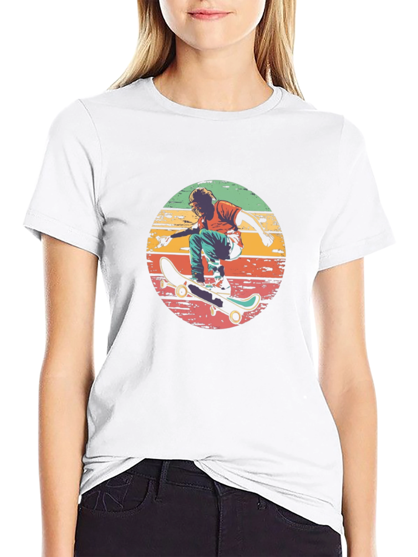 Retro Skater Graphic T-Shirt