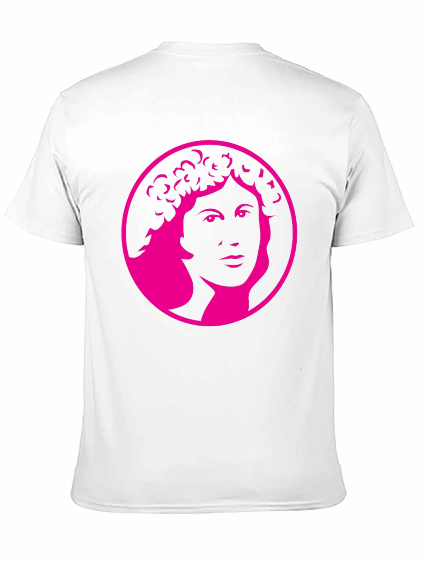 Bold Graphic Tee - Pink Portrait on Black