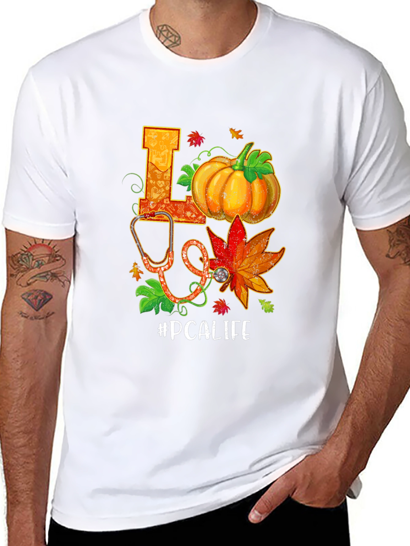 Fall PCA Life T-Shirt Pumpkin Stethoscope