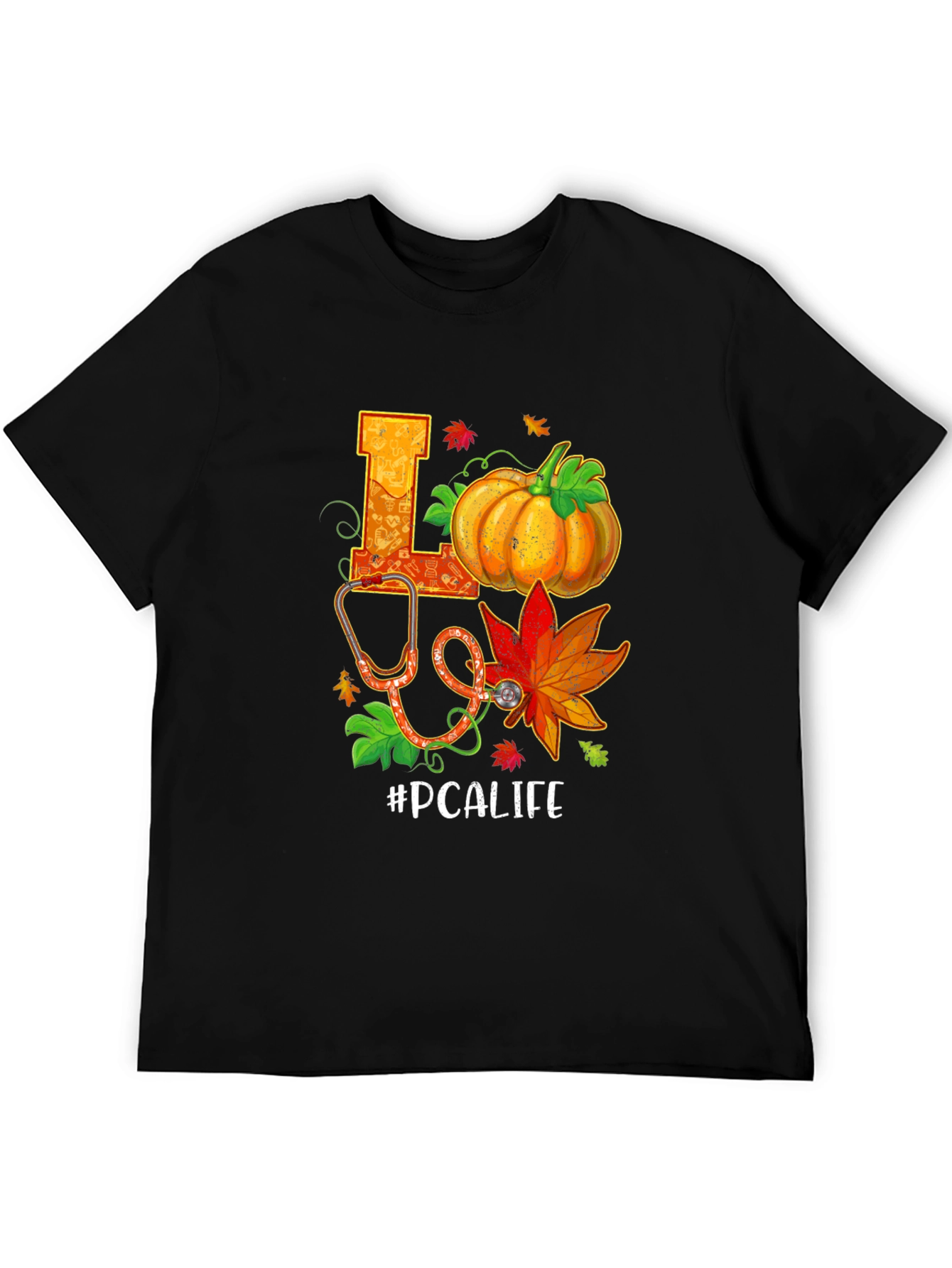 Fall PCA Life T-Shirt Pumpkin Stethoscope