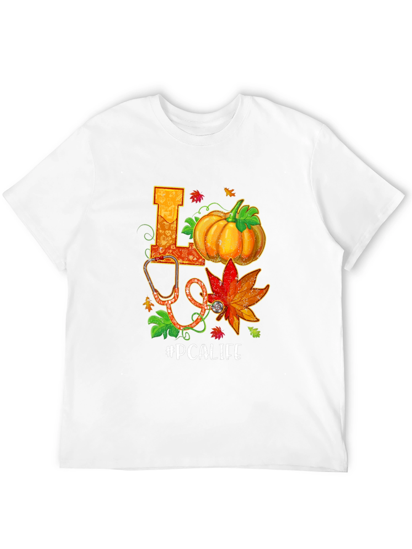Fall PCA Life T-Shirt Pumpkin Stethoscope