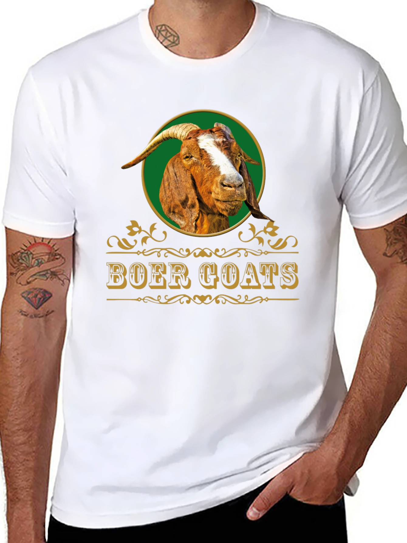Boer Goats Graphic Tee - Unique Animal Shirt