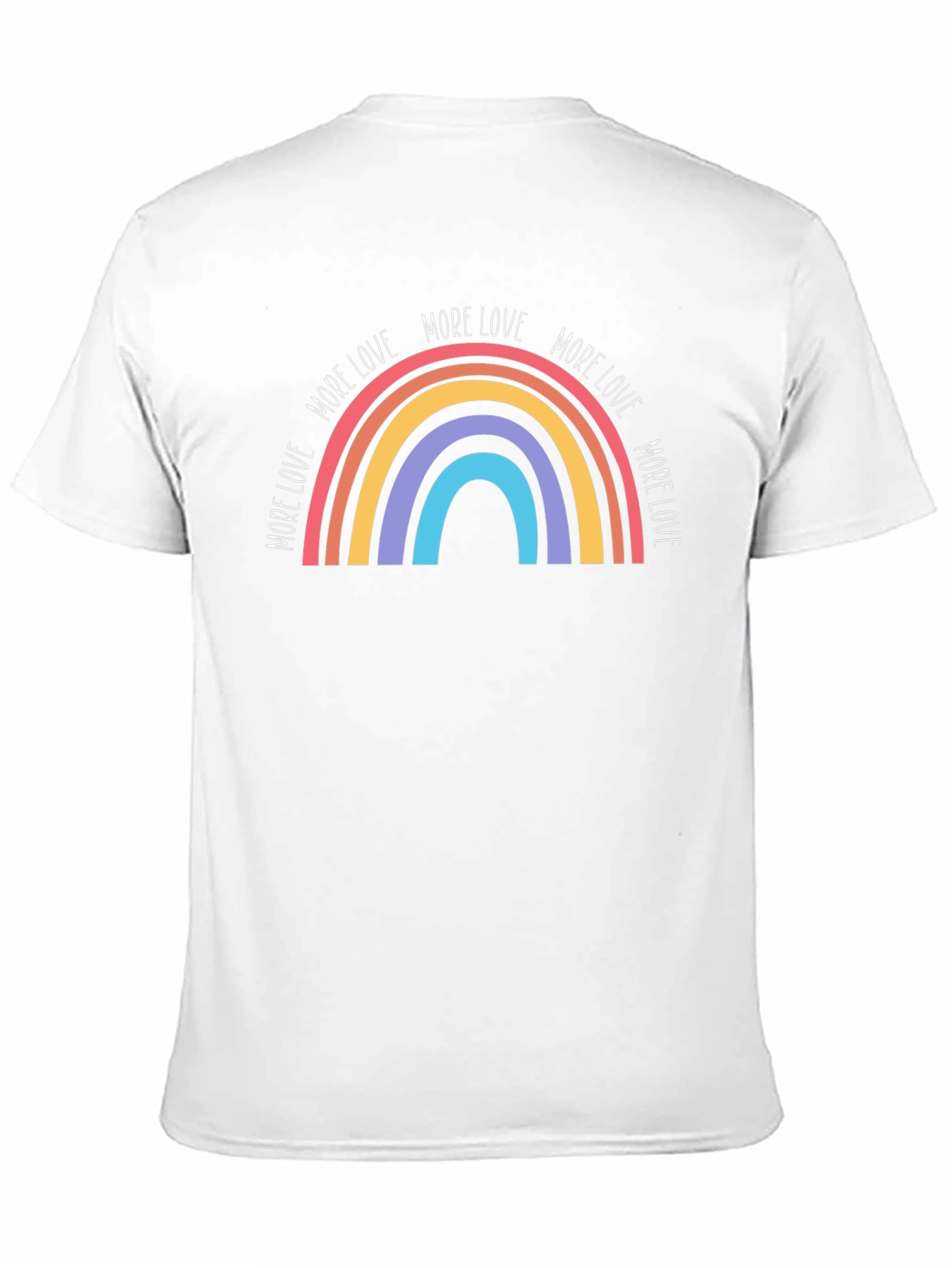 More Love Rainbow Graphic Tee - Black