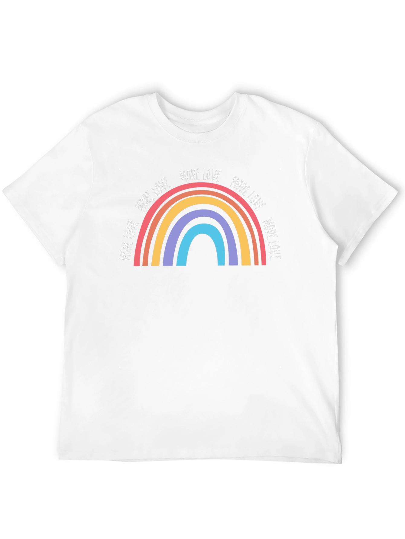 More Love Rainbow Graphic Tee - Black
