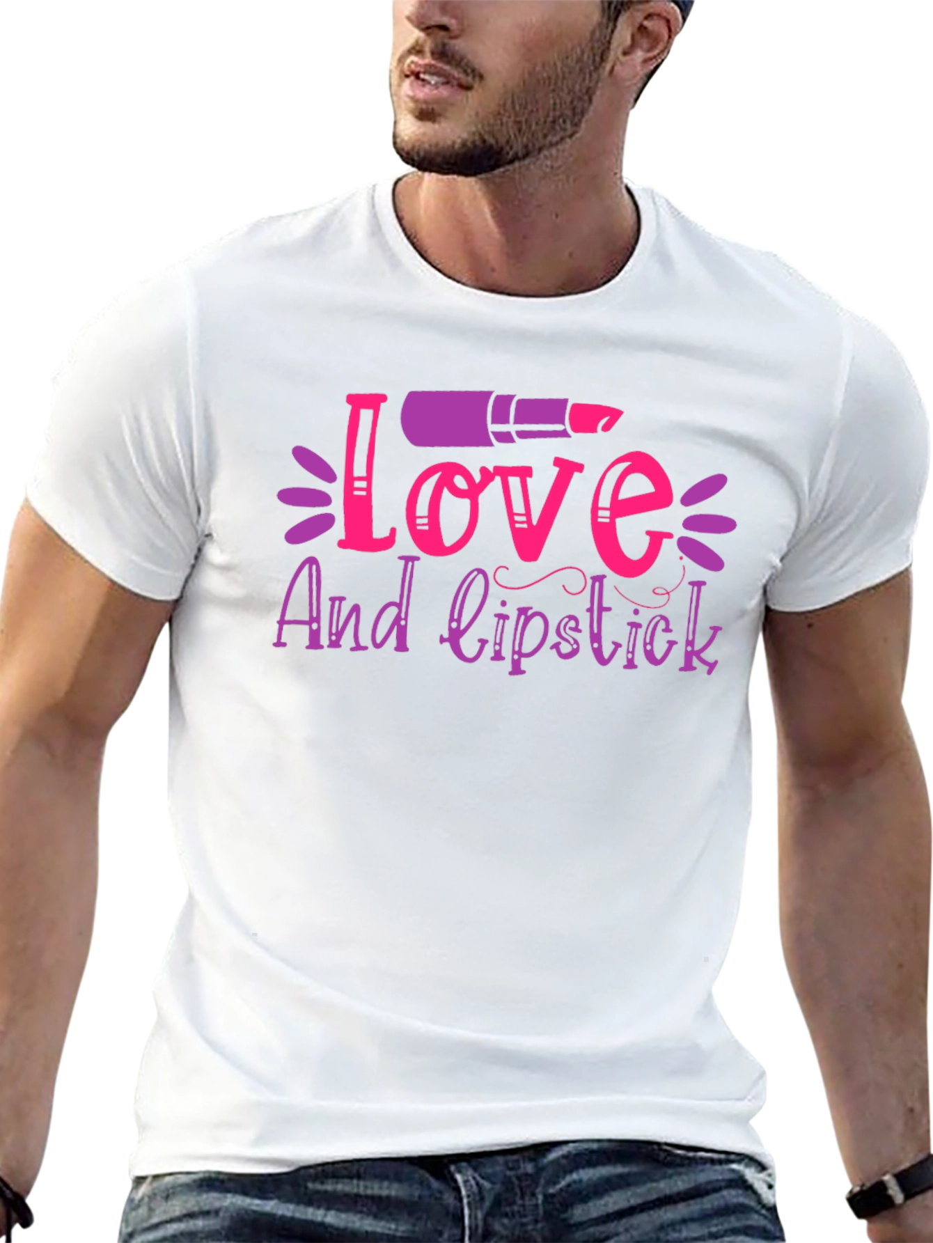 Love and Lipstick Graphic Tee - Black
