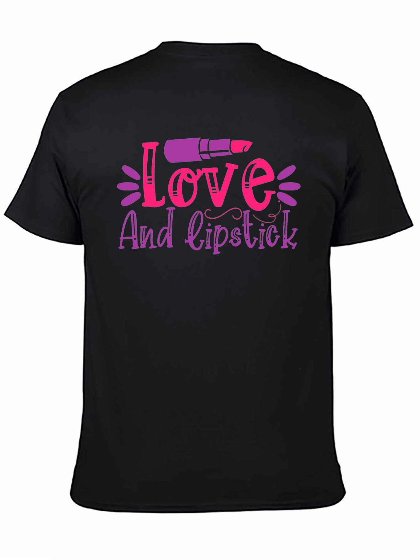 Love and Lipstick Graphic Tee - Black