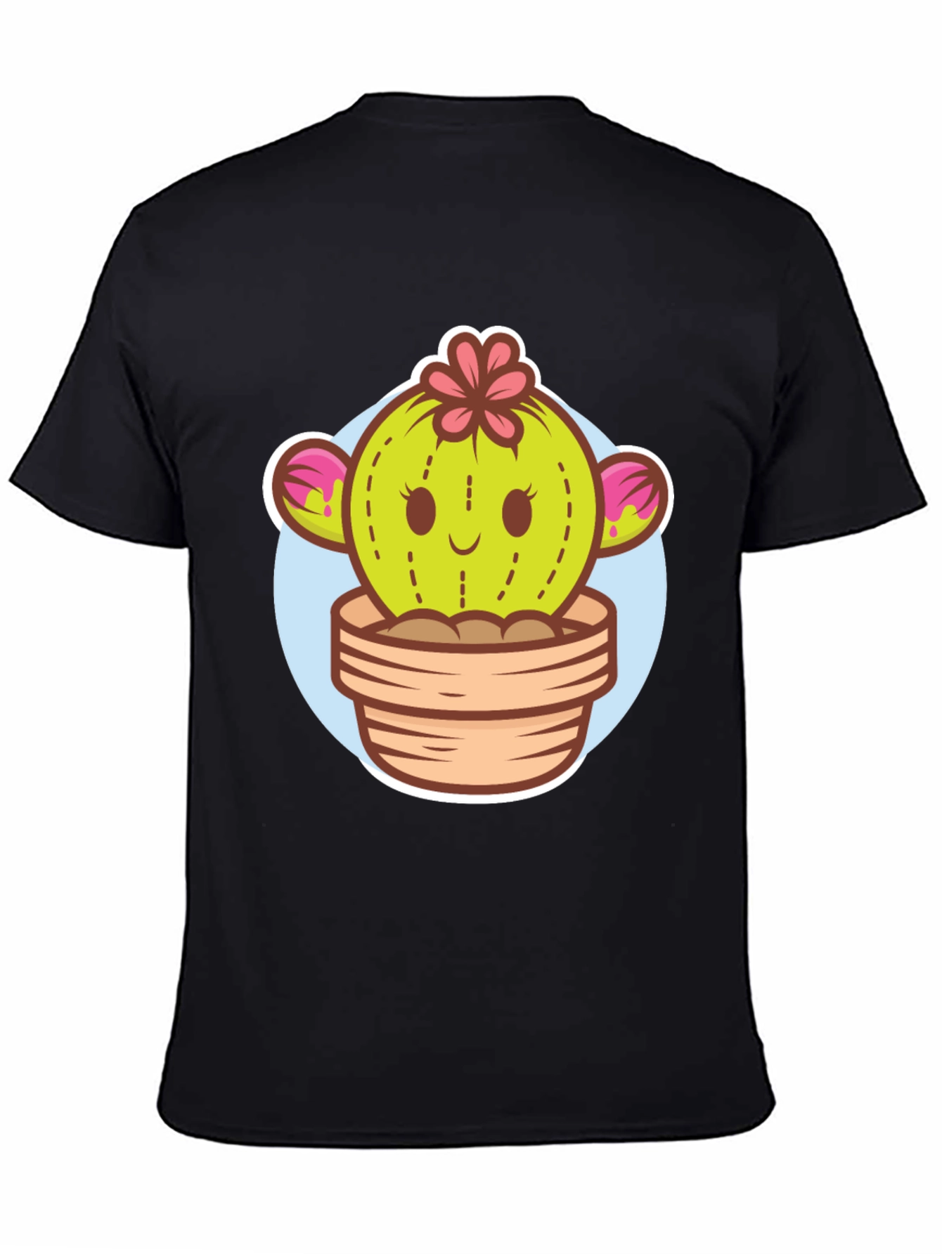 Cute Cactus Potted Plant Graphic Tee