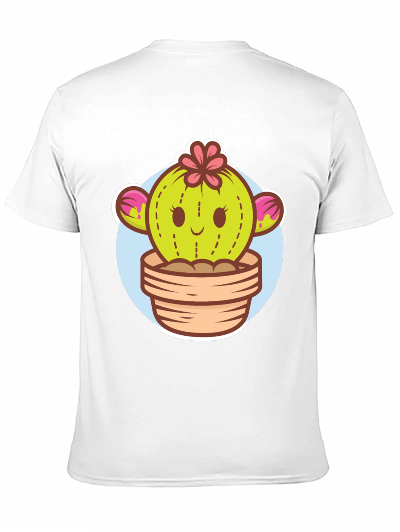 Cute Cactus Potted Plant Graphic Tee